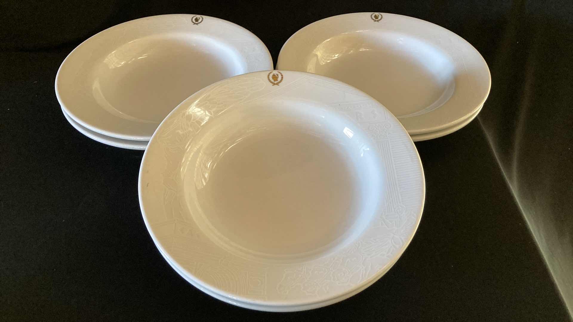 Photo 1 of CAESARS PALACE SANT ANREA ROYAL PORCELAIN 9.25” SALAD BOWLS (6)