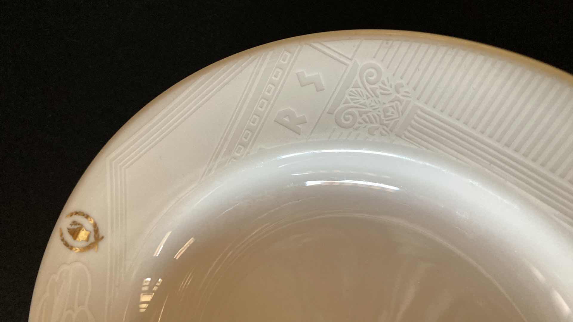 Photo 3 of CAESARS PALACE SANT ANREA ROYAL PORCELAIN 9.25” SALAD BOWLS (6)