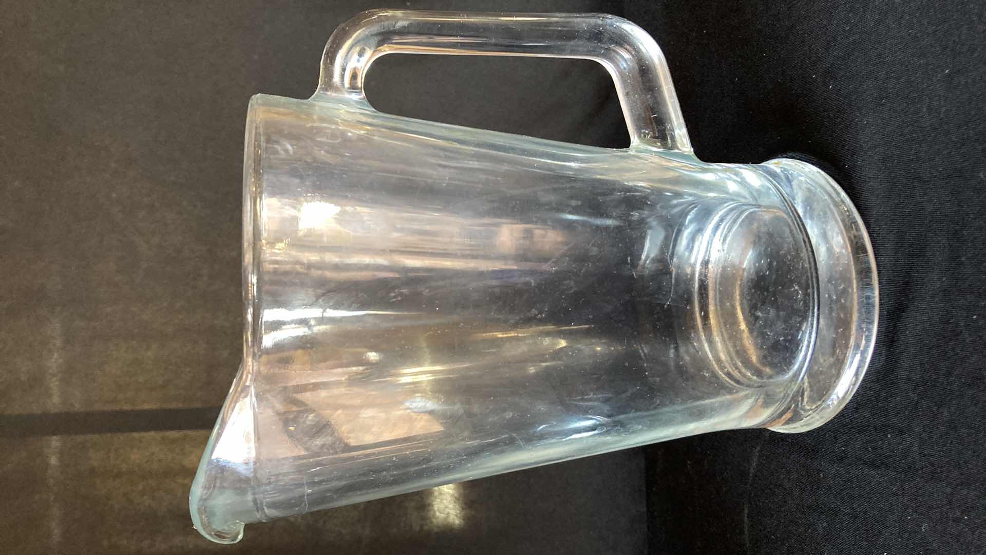 Photo 3 of CLEAR GLASS 9” BAR PITCHERS (2)