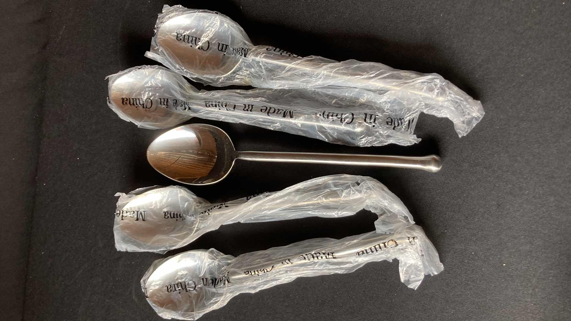 Photo 1 of NEW WALCO STAINLESS STEEL SERVING SPOONS (5) 10.5”