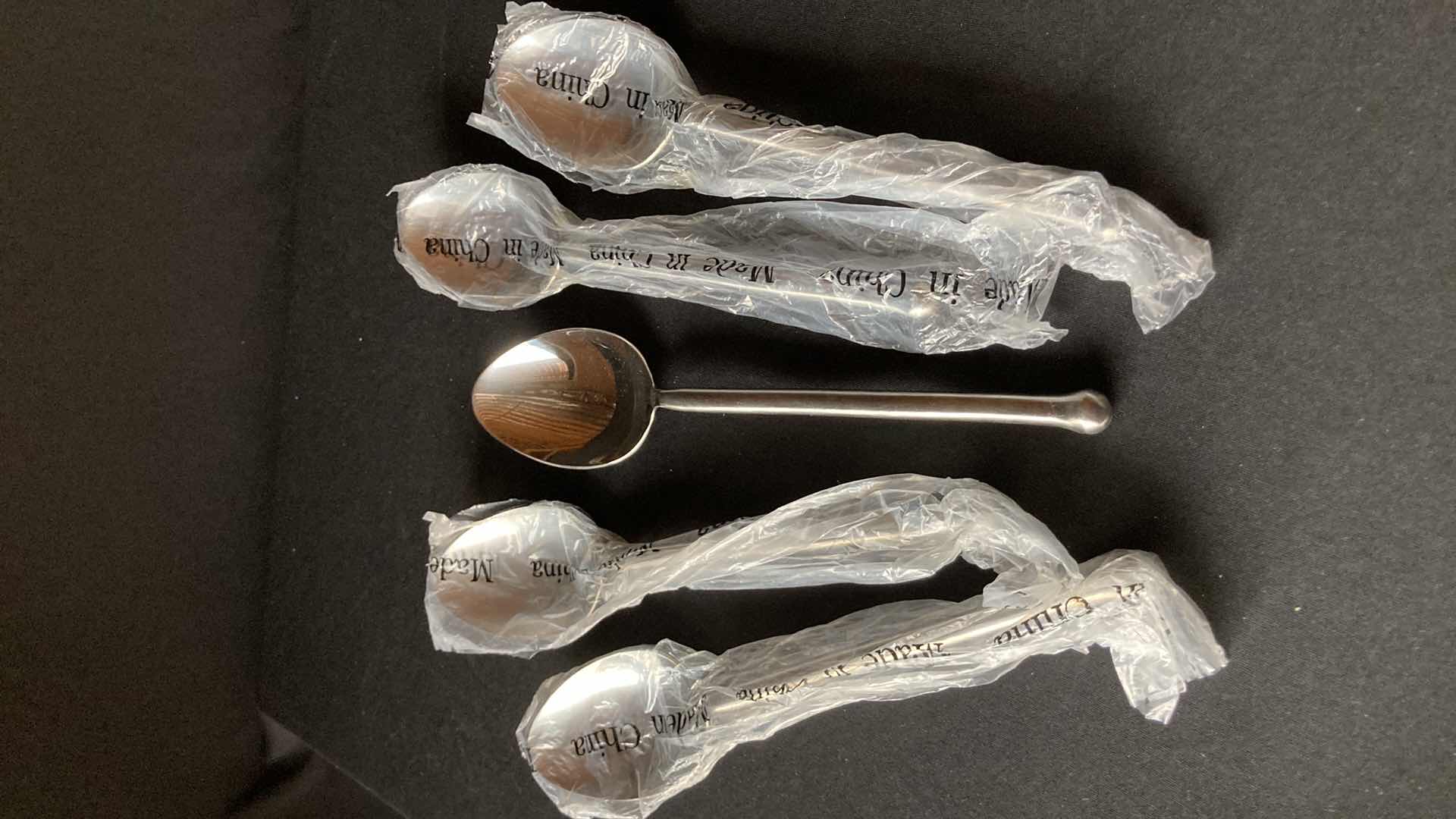 Photo 1 of NEW WALCO STAINLESS STEEL SERVING SPOONS (5) 10.5”
