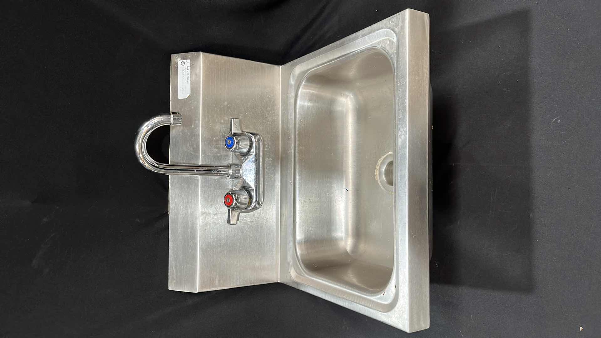 Photo 1 of BK RESOURCES STAINLESS STEEL HAND SINK 17.25” X 15.5” X 14”H (MODEL #BKHS-W-1410)