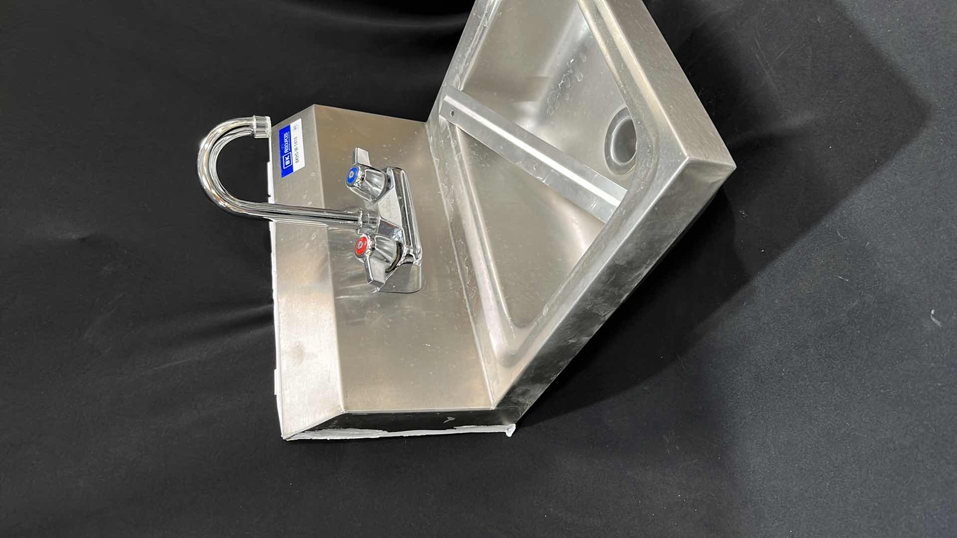Photo 2 of BK RESOURCES STAINLESS STEEL HAND SINK 17.25” X 15.5” X 14”H (MODEL #BKHS-W-1410)