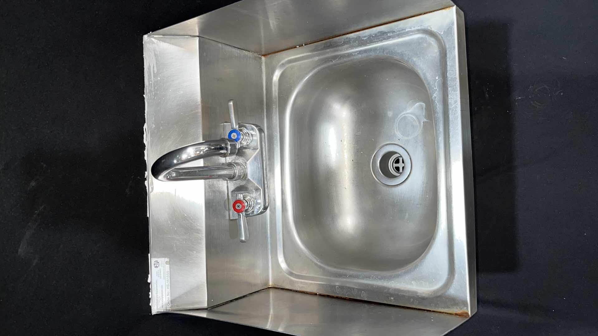 Photo 2 of ATLANTA CULINARY EQUIPMENT STAINLESS STEEL HAND SINK 15.25” X 16” X 15.25”H (MODEL #HS-1615SS)
