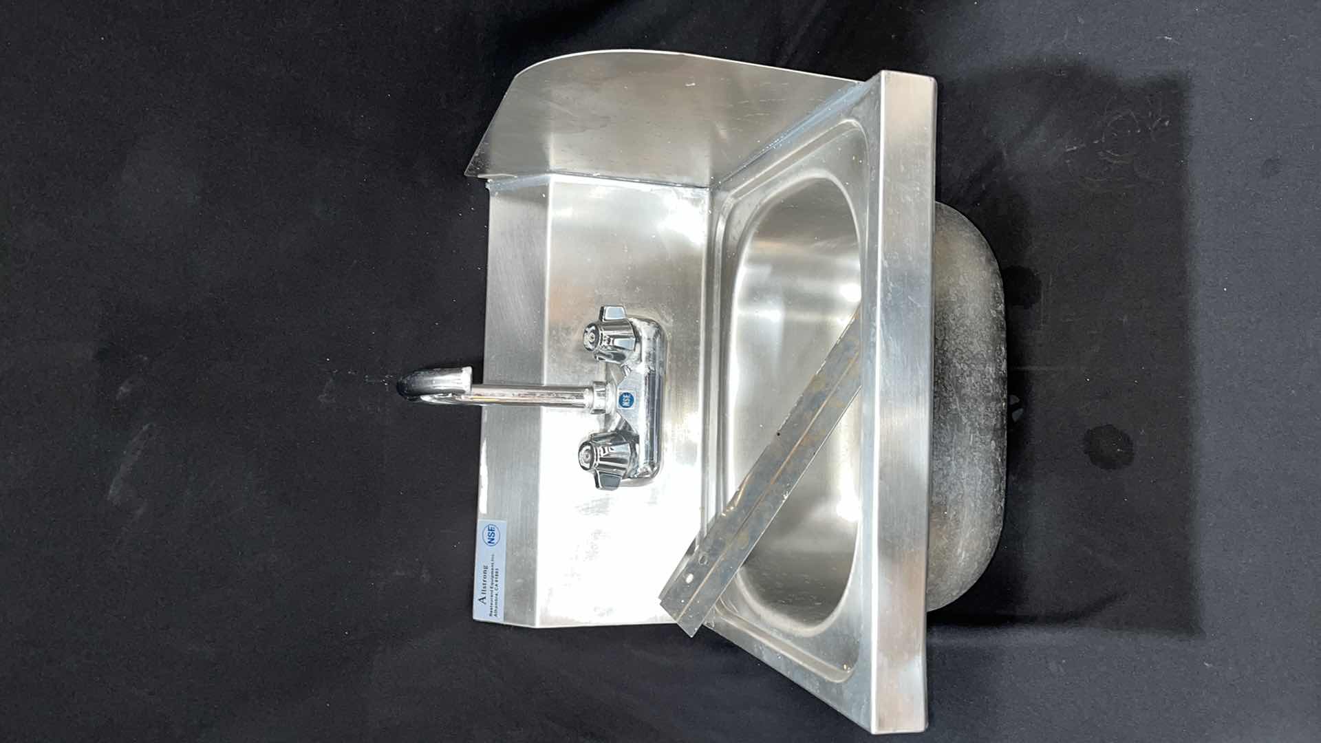Photo 1 of ALLSTRONG RESTAURANT EQUIPMENT STAINLESS STEEL HAND SINK 15” X 15.75” X 15.5”H