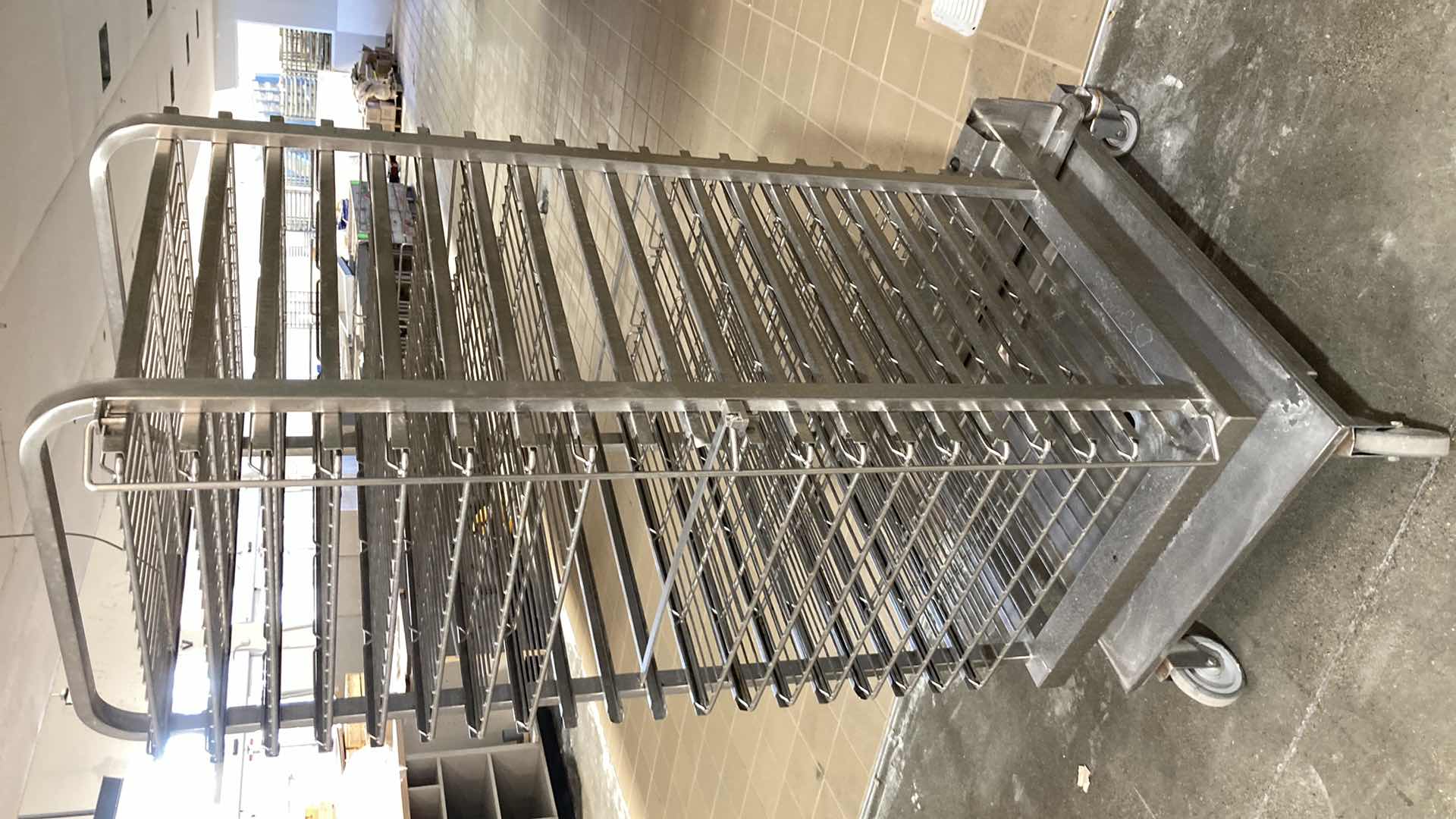 Photo 1 of ROLL-IN COMMERCIAL OVEN RACK 28” X 26” H 67” 