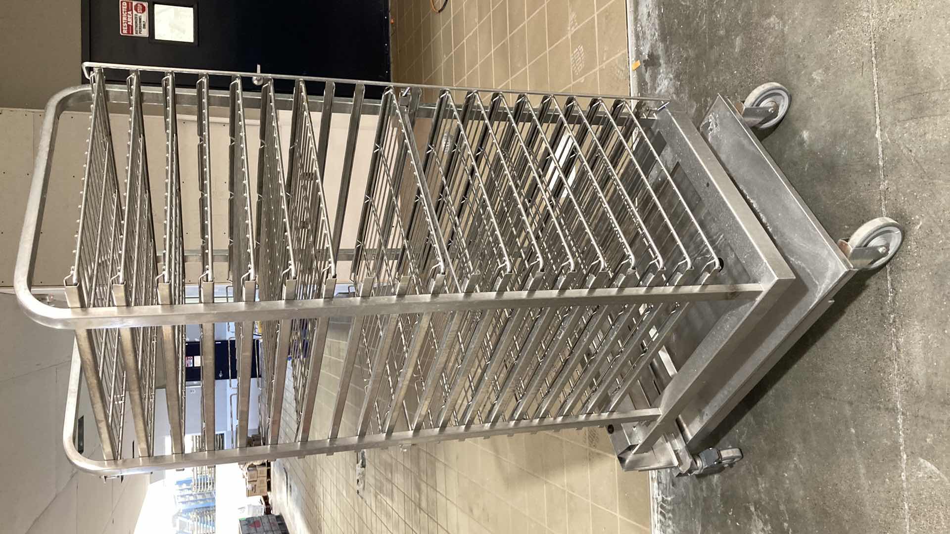 Photo 1 of ROLL-IN COMMERCIAL OVEN RACK 28” X 26” H 67” 