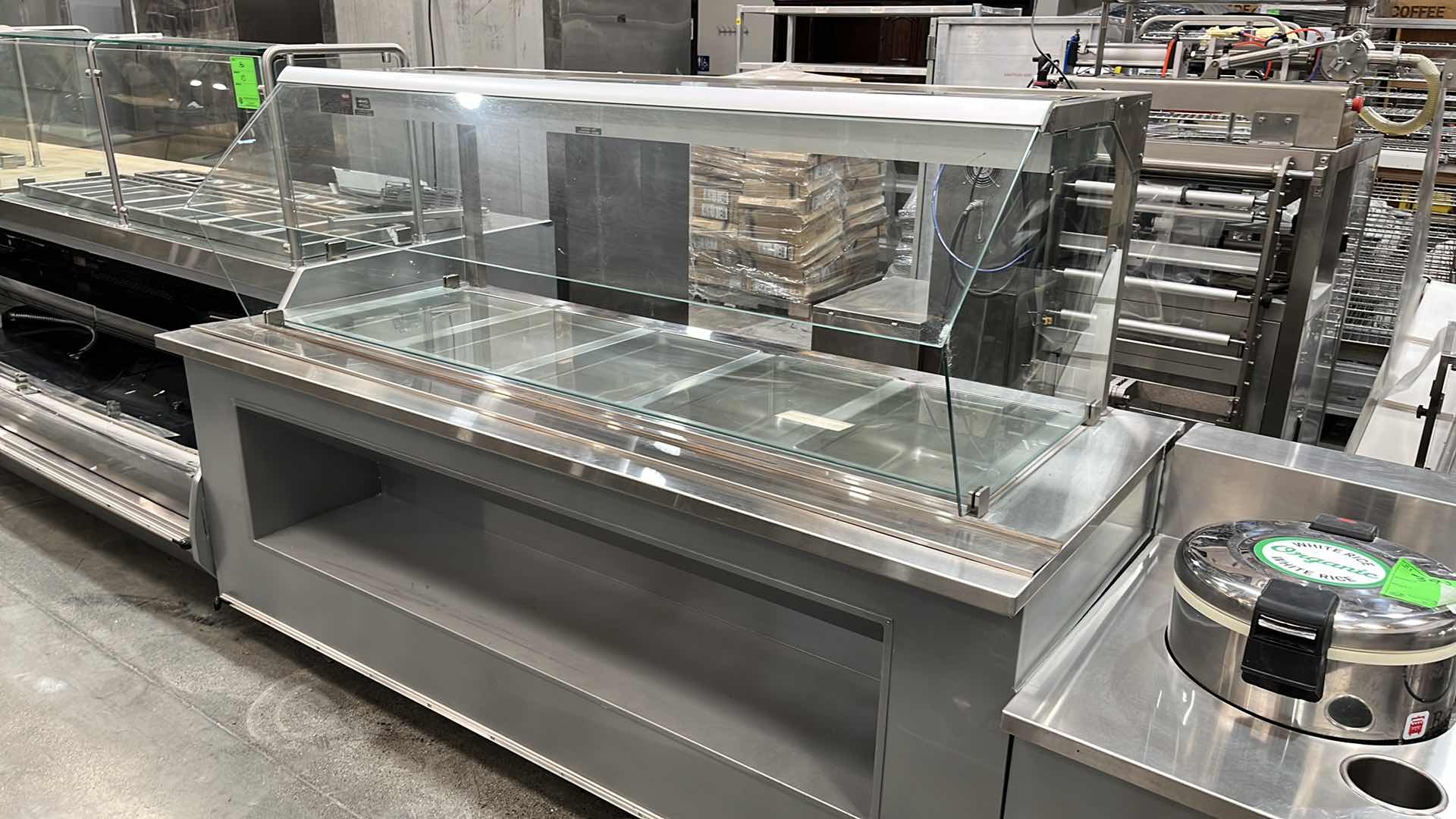 Photo 1 of HUSSMANN COMMERCIAL SELF-SERVICE FOOD COUNTER W HOT WELLS MODEL IM-05-I7-FH