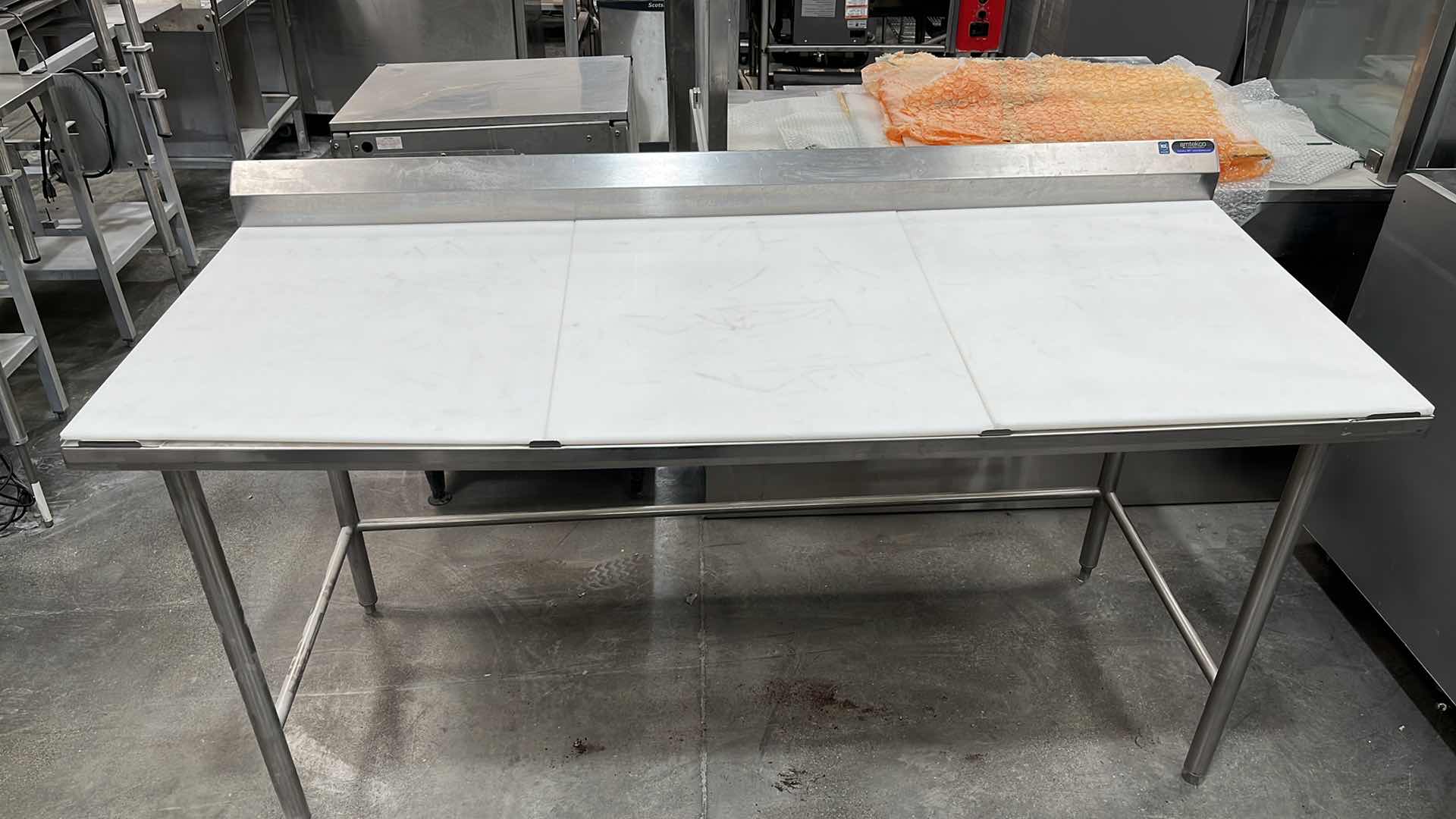 Photo 1 of AMTEKCO POLY TOP PREP TABLE 72” X 30" H 36"