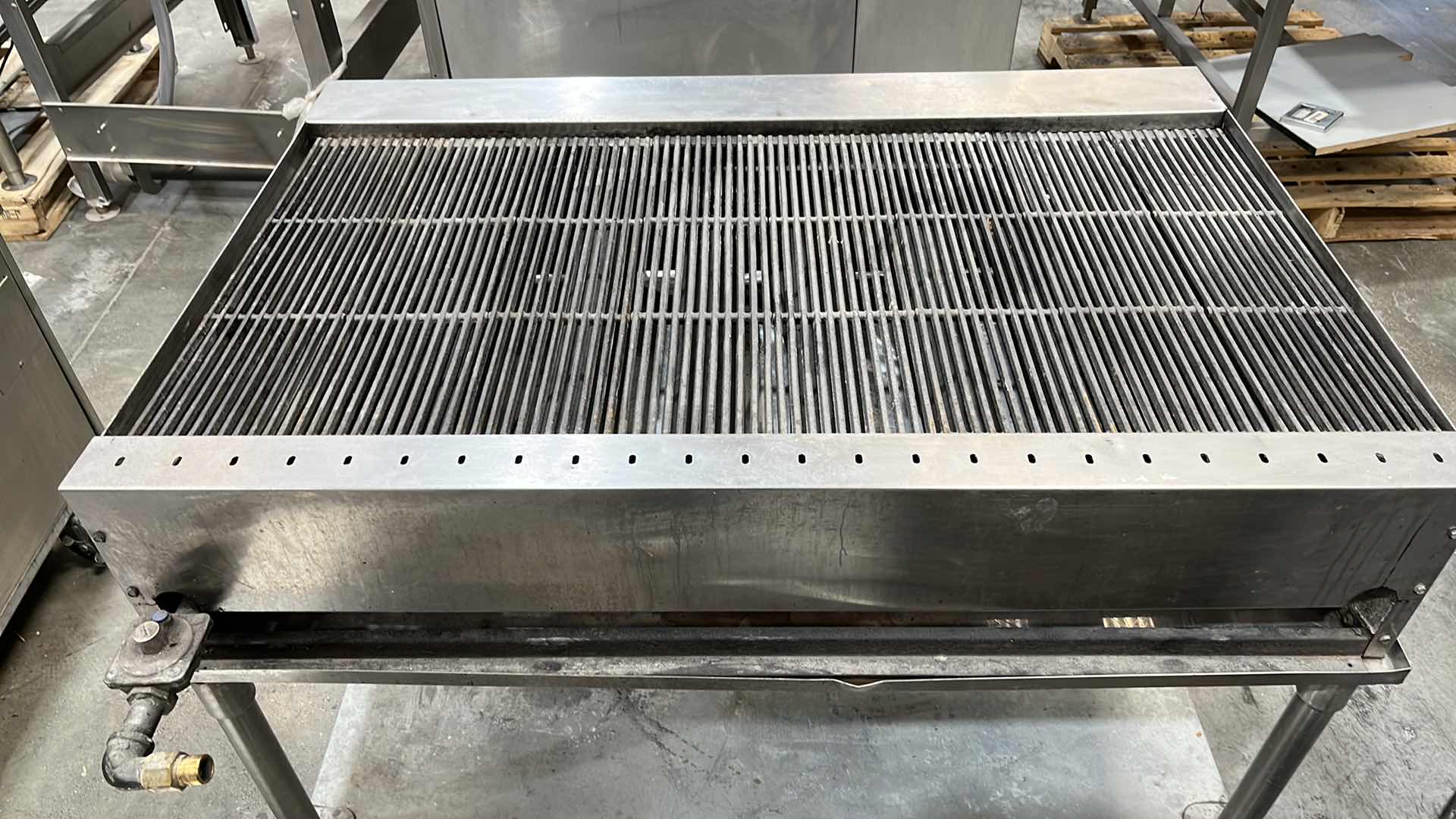 Photo 6 of IDEAL COMMERCIAL 8 BURNER GAS GRILL W STAND 32” X 48” H 36.5”