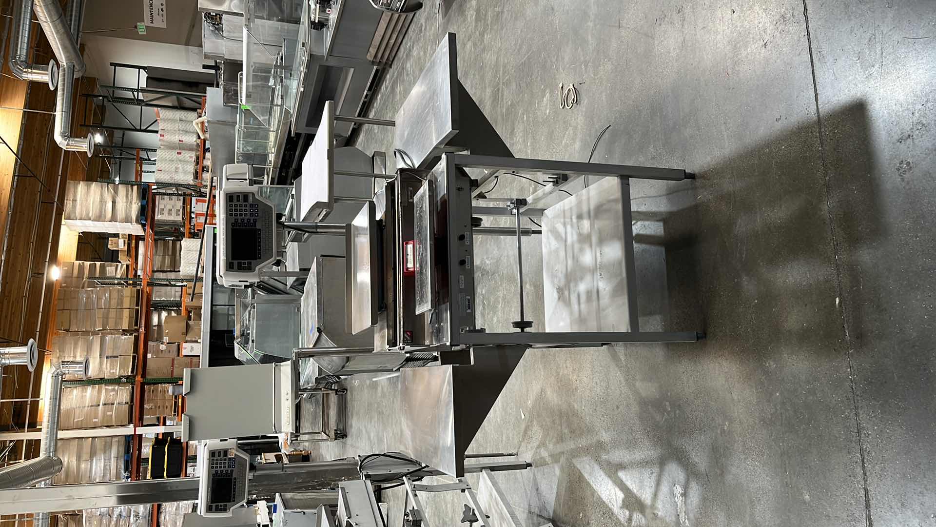 Photo 28 of HOBART COMMERCIAL DIGITAL DELI WRAPPING MACHINE W LABEL PRINTER MODEL UWS (HARDWIRED),  HEAT SEAL ENERGY SMART WRAPPER STATION W QUANTUM LABEL PRINTER (2),
HOBART ROLLER/DISCHARGE TABLE (MODEL HRT5-3)