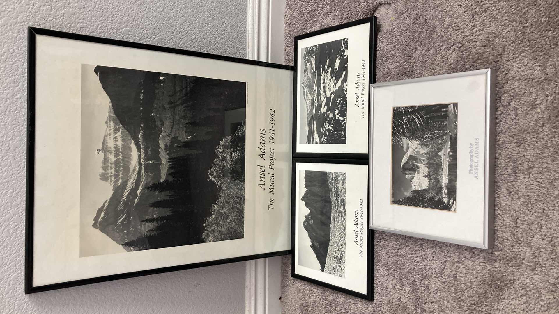 Photo 1 of THE MURAL PROJECT ANSEL ADAMS 1941-1942 FRAMED PHOTOS (4)