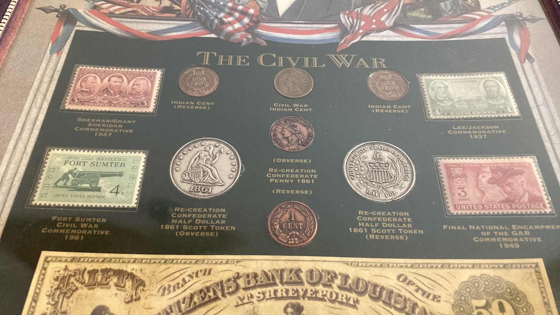 Photo 3 of THE CIVIL WAR RE-CREATION CURRENCY ARTWORK 12.25” X 15.25”