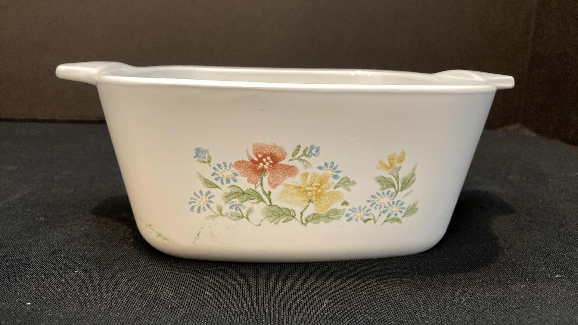 Photo 3 of CORNING WARE WILD FLOWER CASSEROLE BOWLS (2)