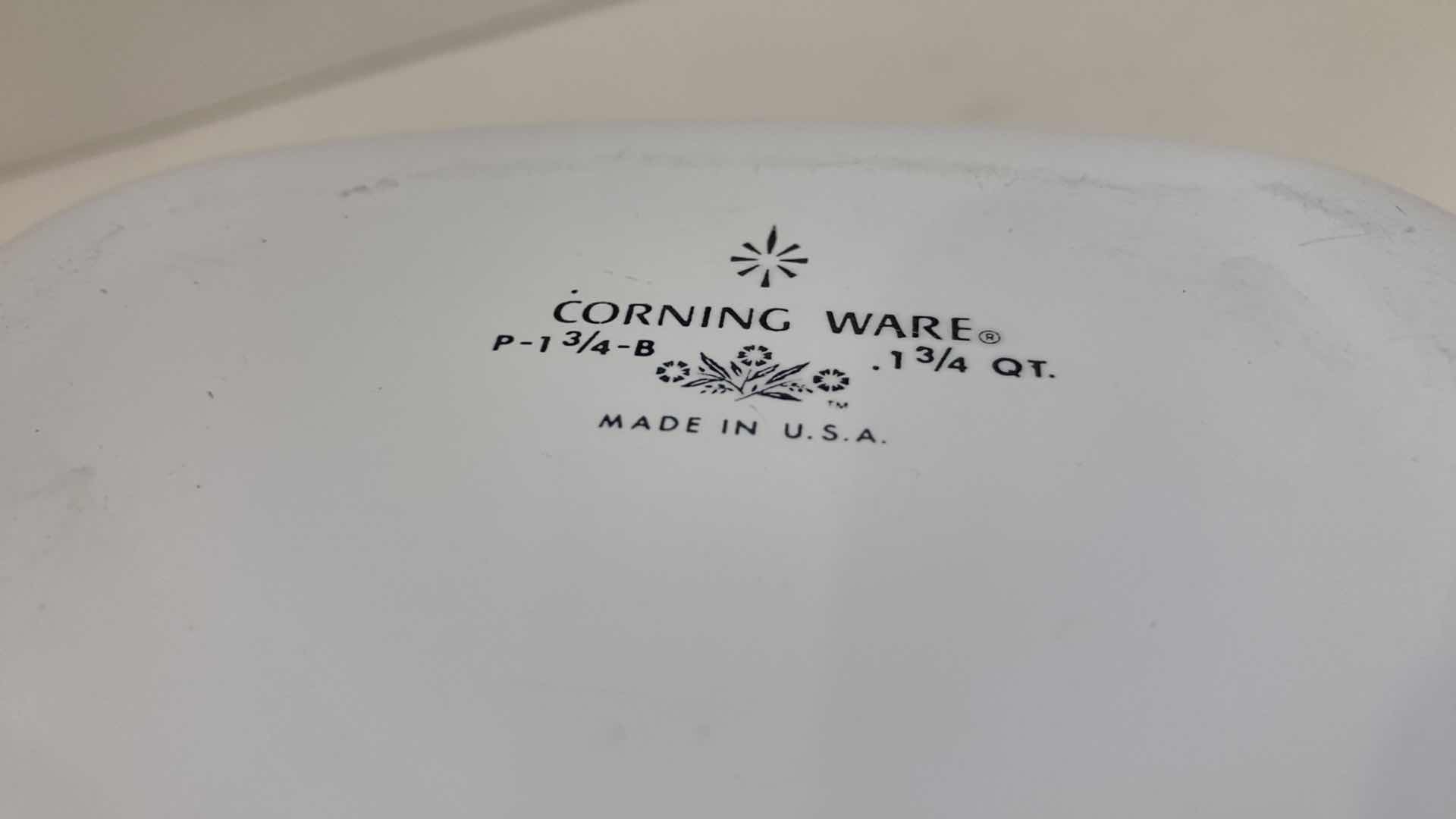 Photo 7 of CORNING WARE BLUE CORNFLOWER CASSEROLE BOWLS (4)