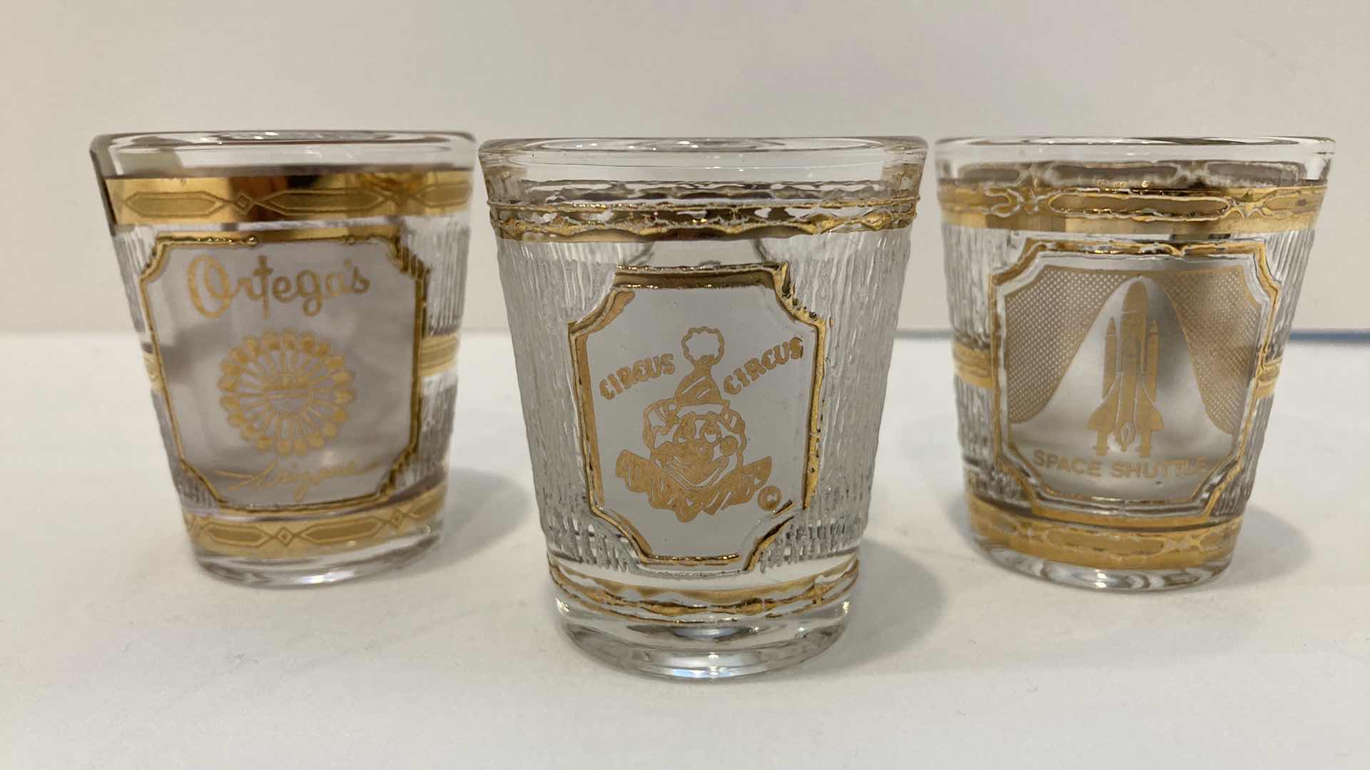 Photo 1 of CULVER 22K GOLD SHOT GLASSES (3)