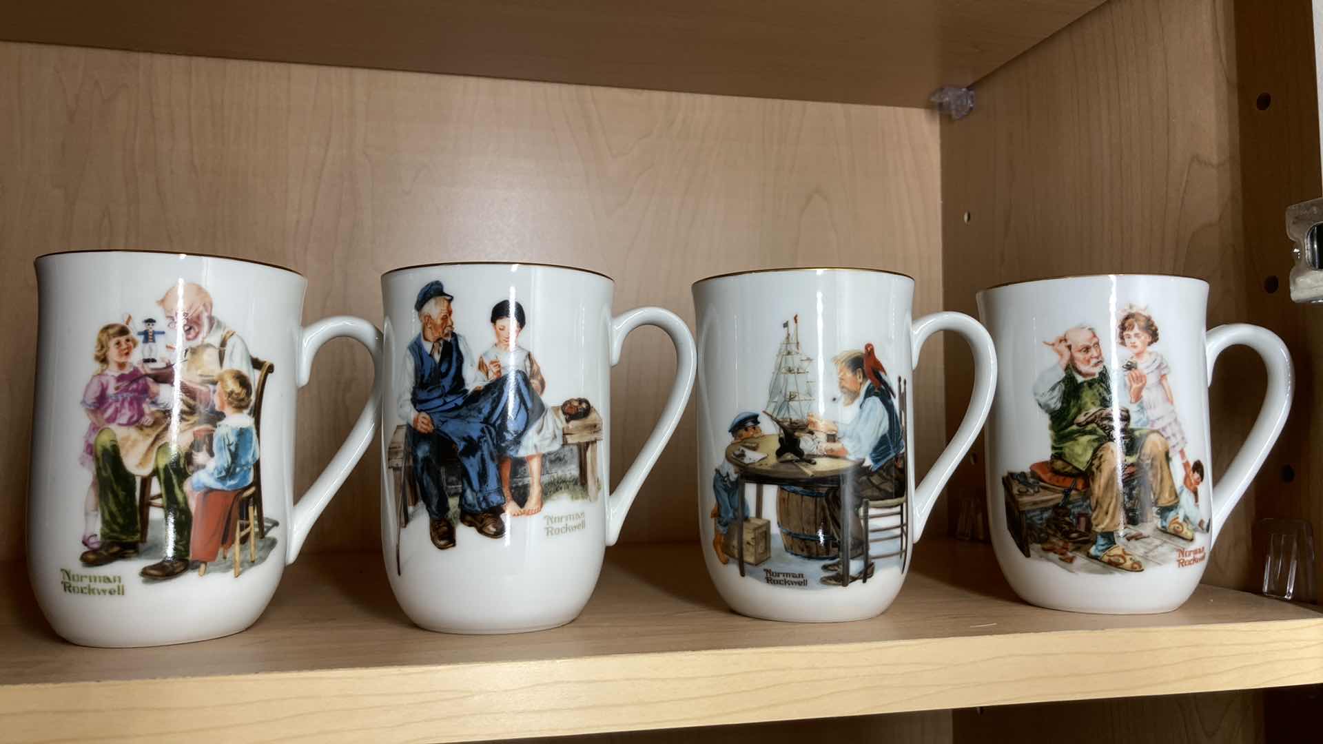 Photo 1 of NORMAN ROCKWELL MUSEUM MUG SET (4)