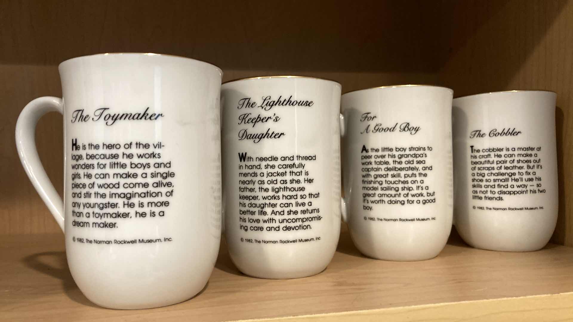 Photo 6 of NORMAN ROCKWELL MUSEUM MUG SET (4)
