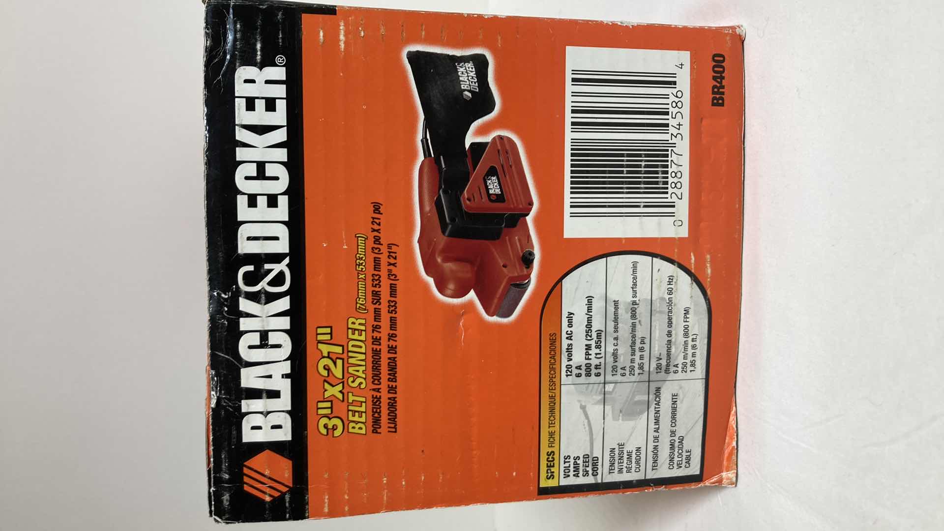 Photo 3 of BLACK & DECKER BELT SANDER MODEL BR400