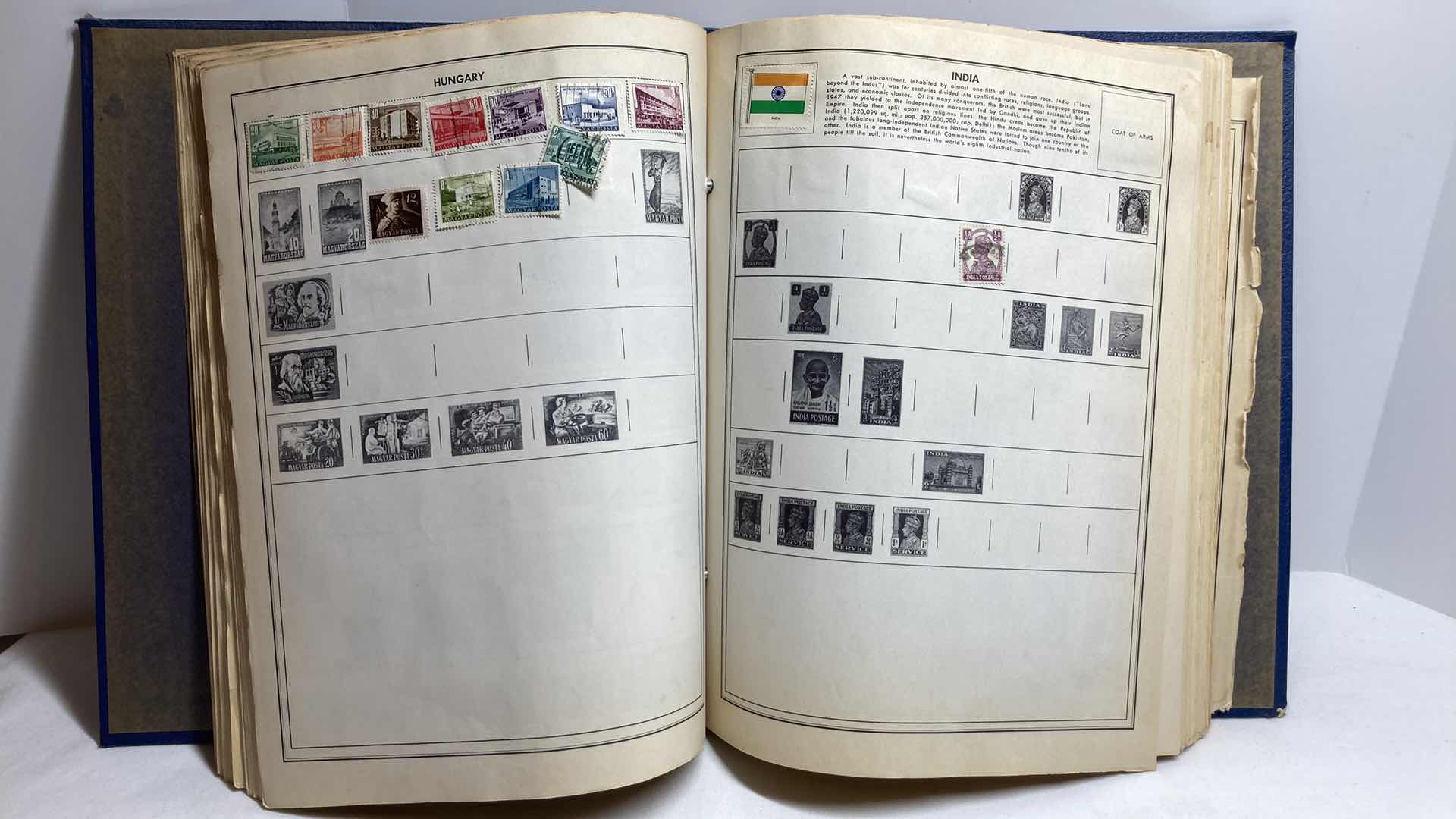 Photo 11 of THE AMBASSADOR ALBUM POSTAGE STAMPS OF THE WORLD BOOKLET PRINTED 1957 COPYRIGHT 1954 W VARIOUS STAMPS