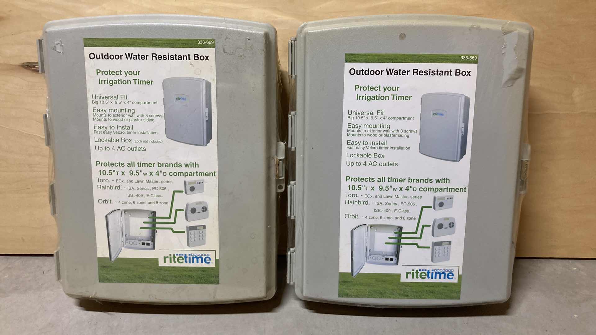 Photo 1 of NEW RITETIME OUTDOOR WATER RESISTANT BOXES (2)