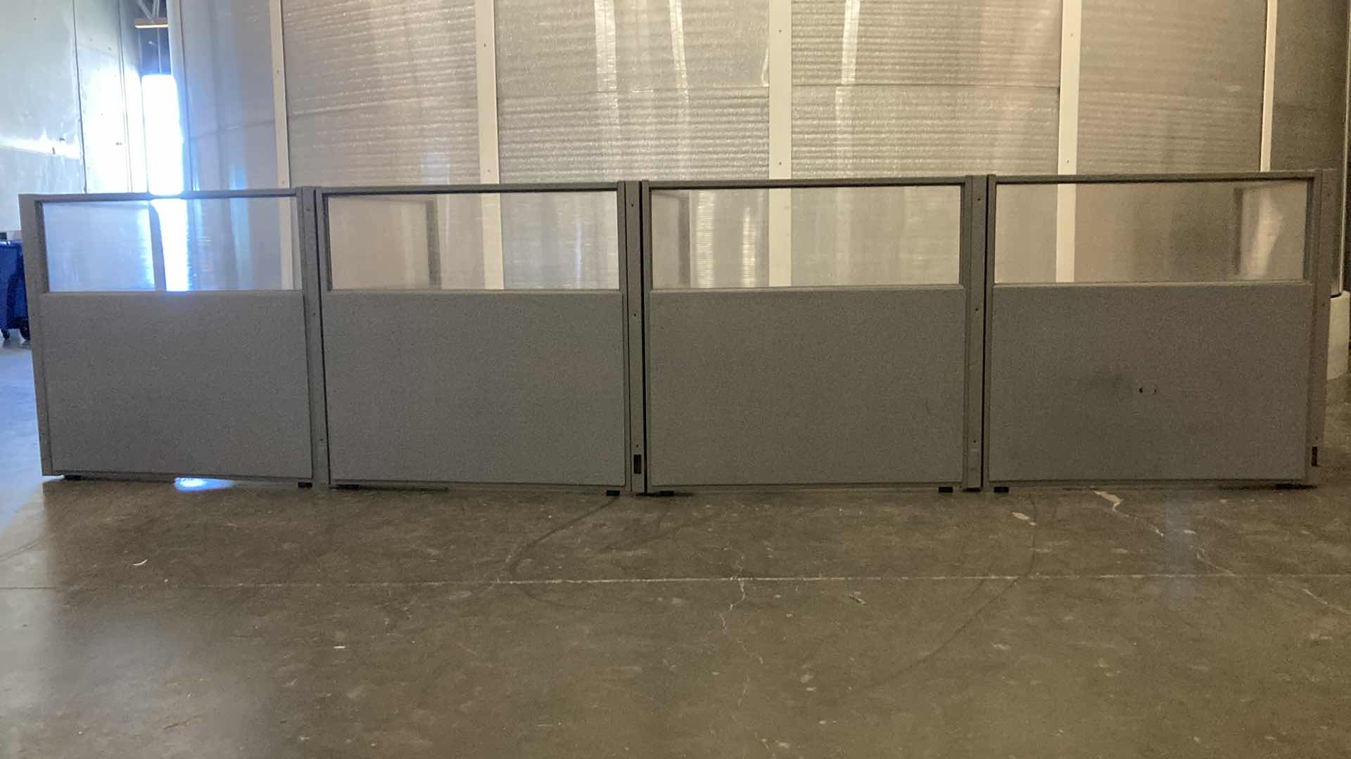 Photo 1 of WORK STATION 9 PANEL CUBICLE DIVIDER 203” X 32” H47”