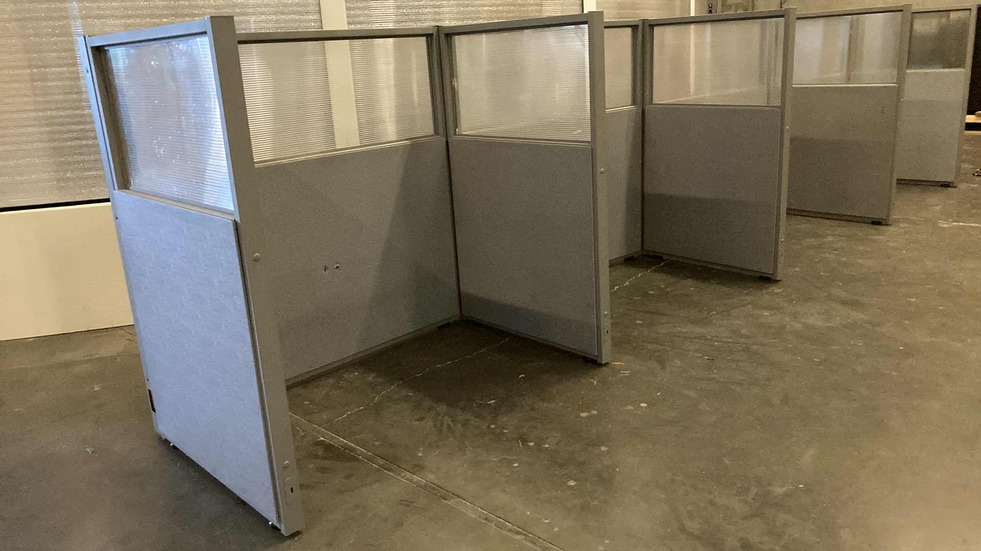 Photo 3 of WORK STATION 9 PANEL CUBICLE DIVIDER 203” X 32” H47”