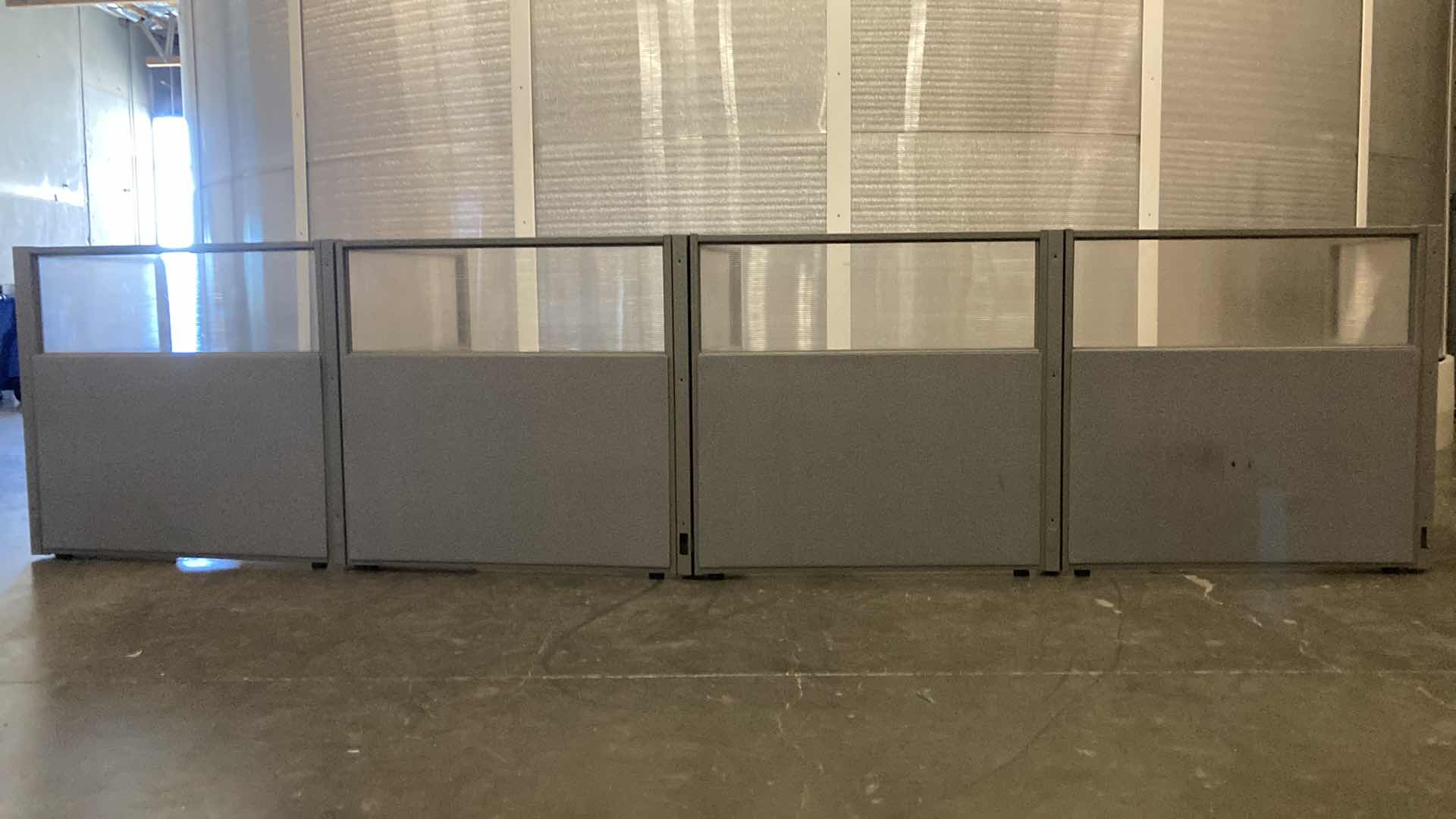 Photo 1 of WORK STATION 9 PANEL CUBICLE DIVIDER 203” X 32” H47”