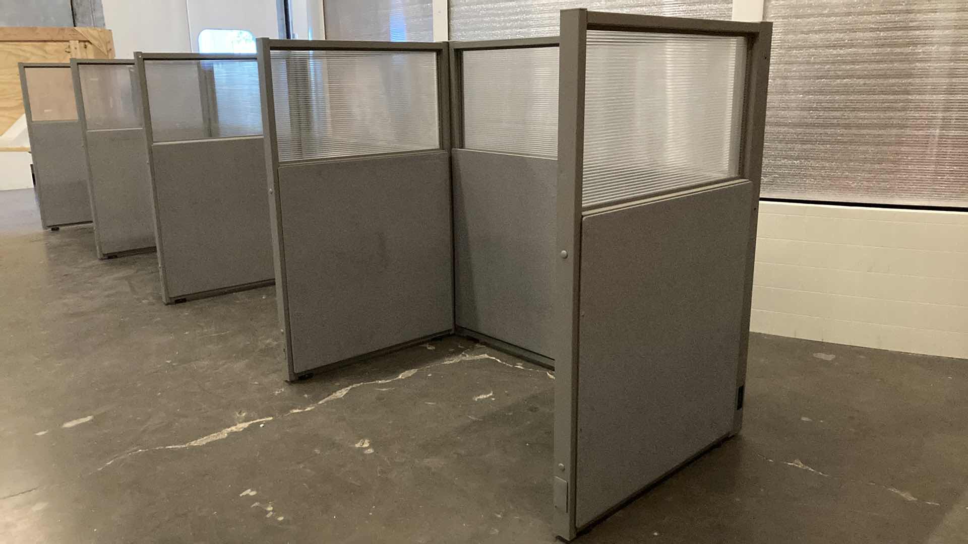 Photo 5 of WORK STATION 9 PANEL CUBICLE DIVIDER 203” X 32” H47”