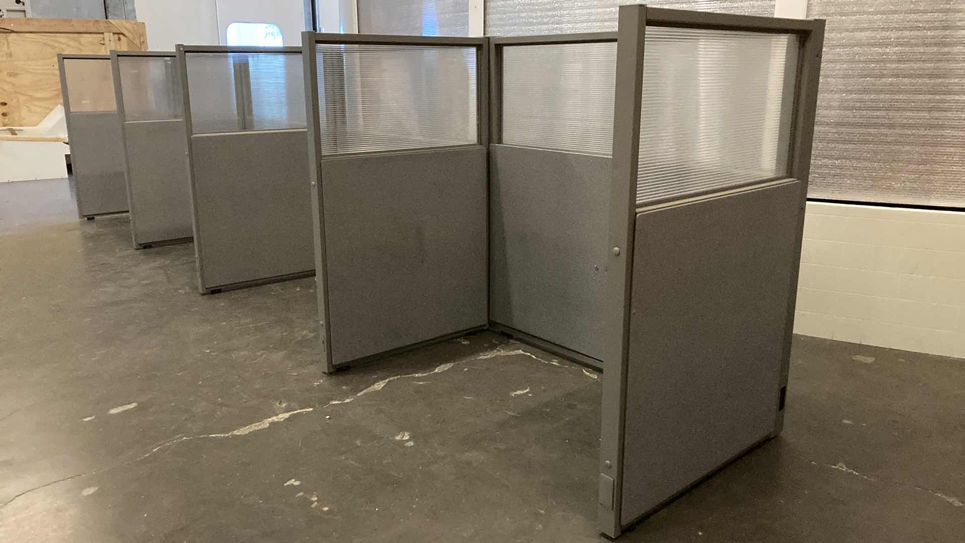 Photo 5 of WORK STATION 9 PANEL CUBICLE DIVIDER 203” X 32” H47”