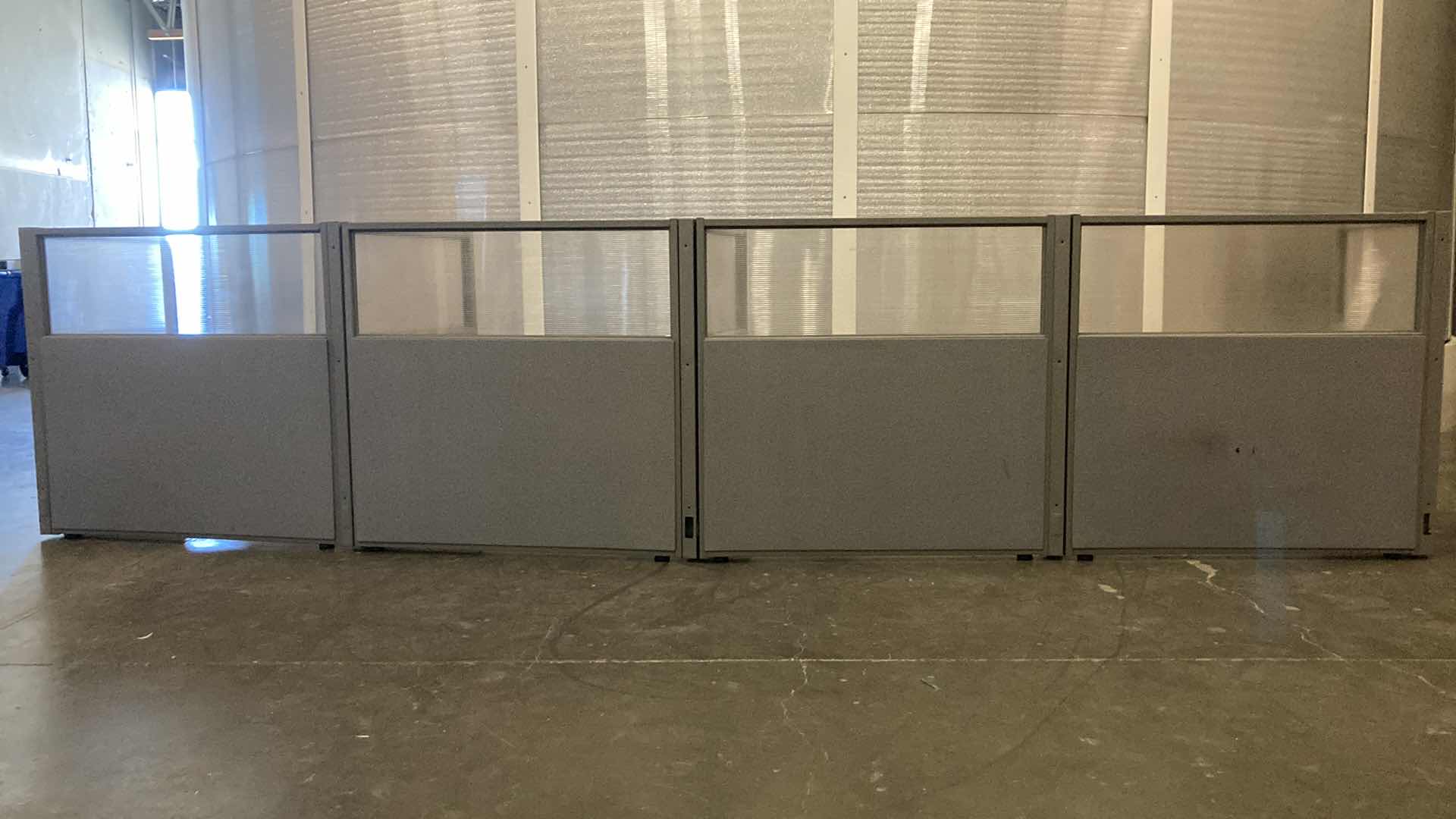 Photo 1 of WORK STATION 9 PANEL CUBICLE DIVIDER 203” X 32” H47”