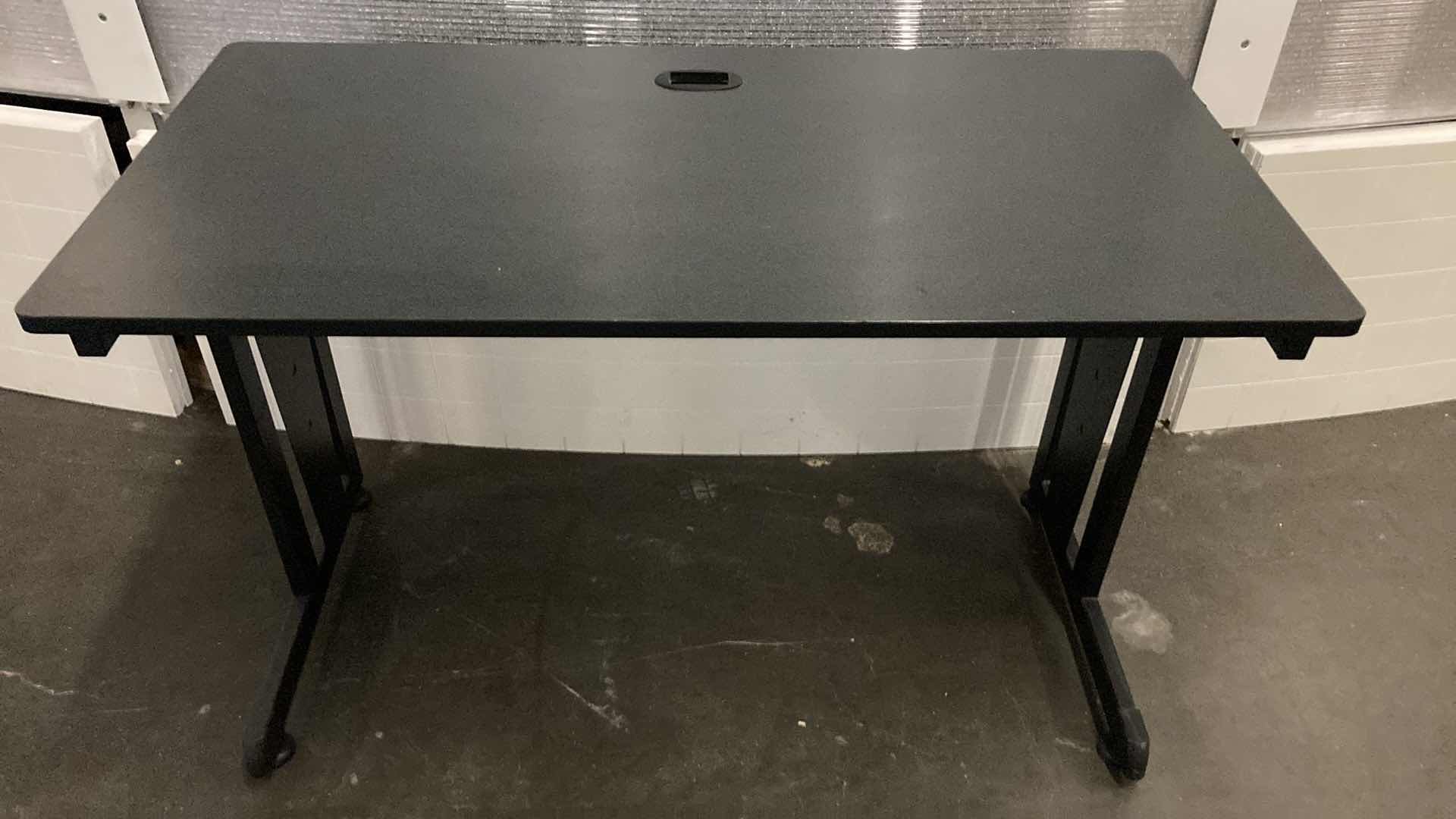 Photo 1 of COMPUTER WORKSTATION BLACK DESK 47” X 24” H30”