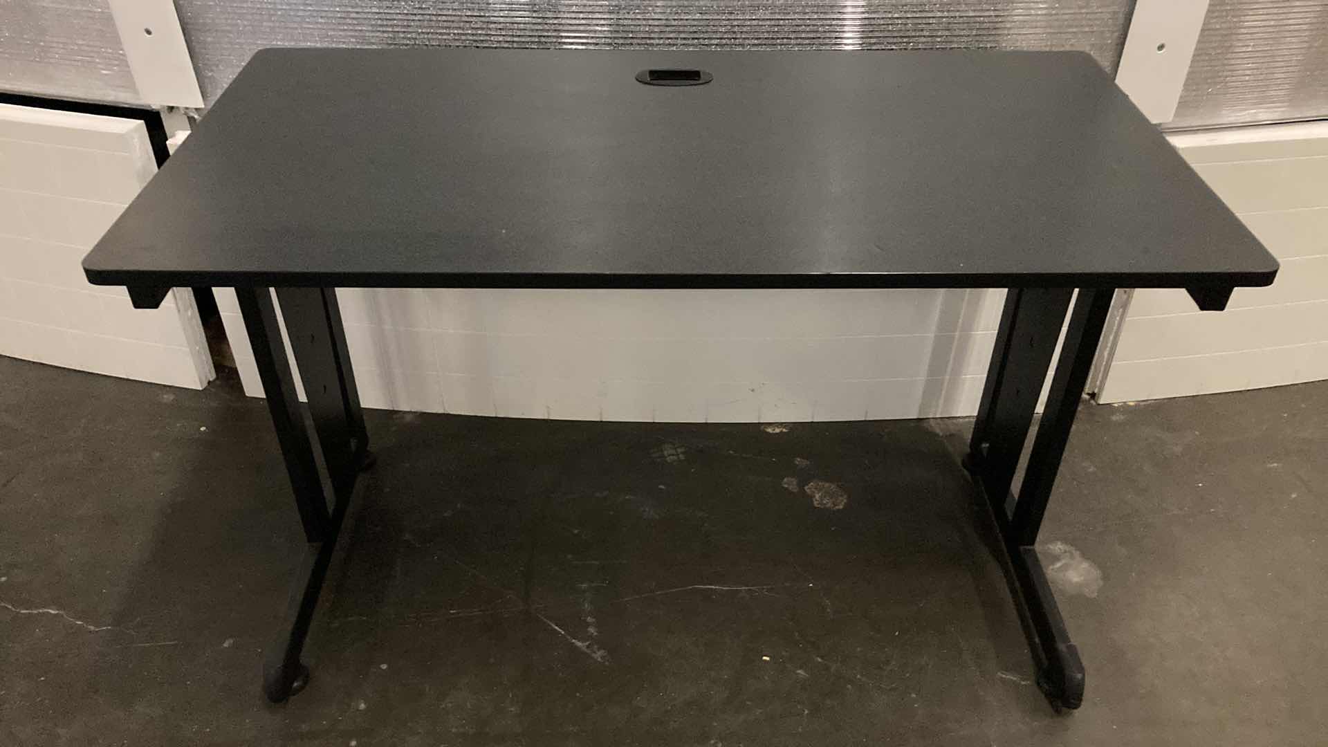 Photo 1 of COMPUTER WORKSTATION BLACK DESK 47” X 24” H30”