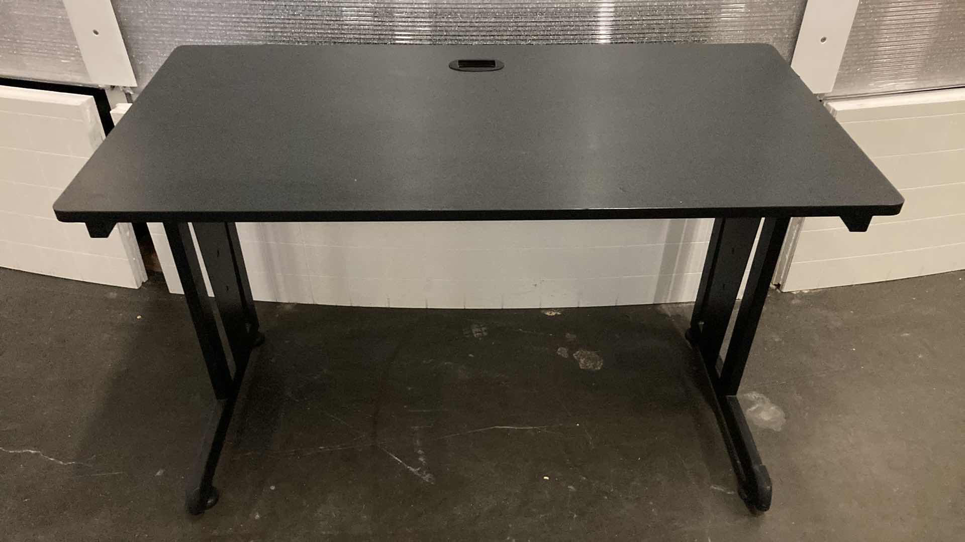 Photo 1 of COMPUTER WORKSTATION BLACK DESK 47” X 24” H30”