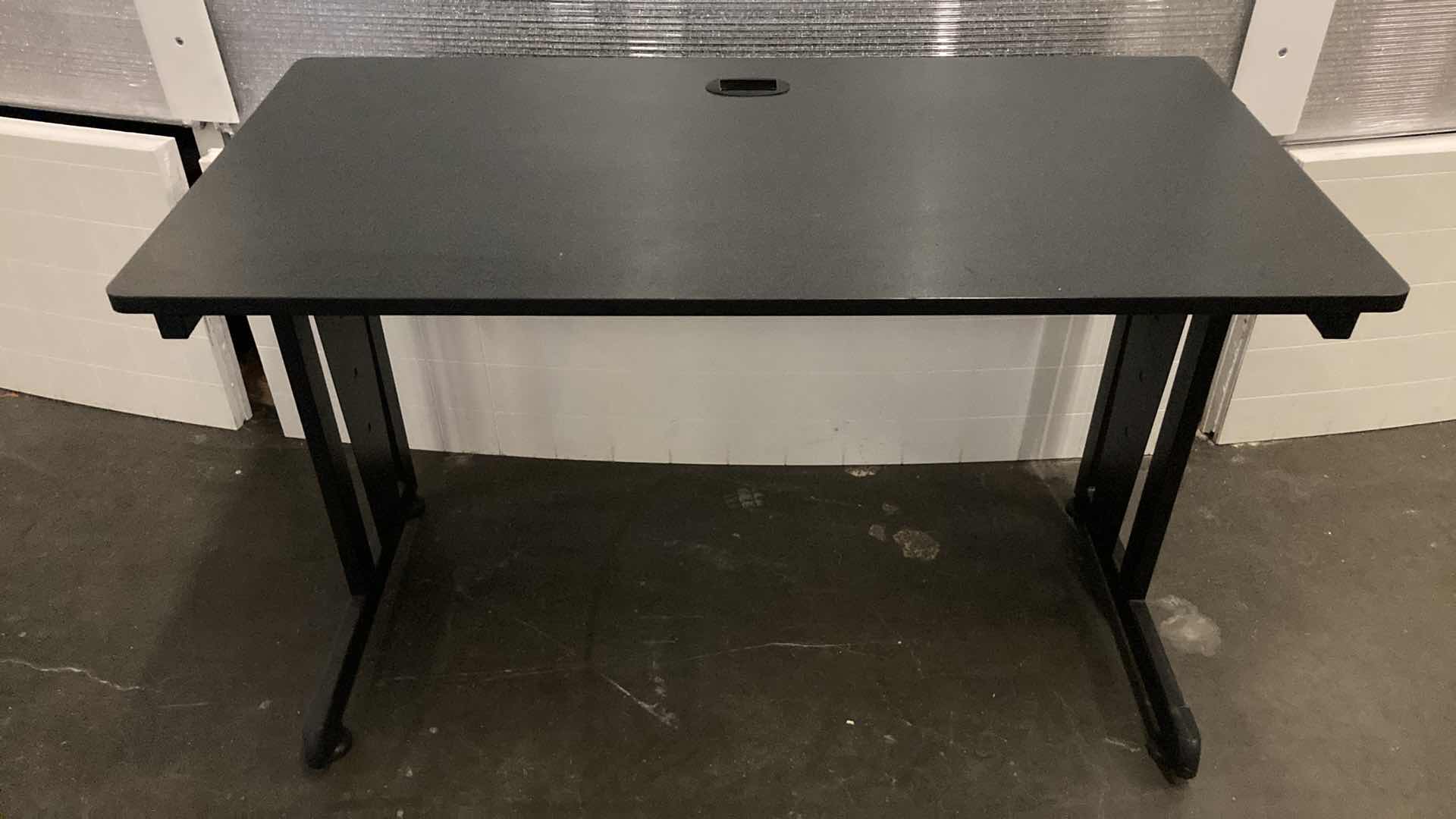 Photo 1 of COMPUTER WORKSTATION BLACK DESK 47” X 24” H30”