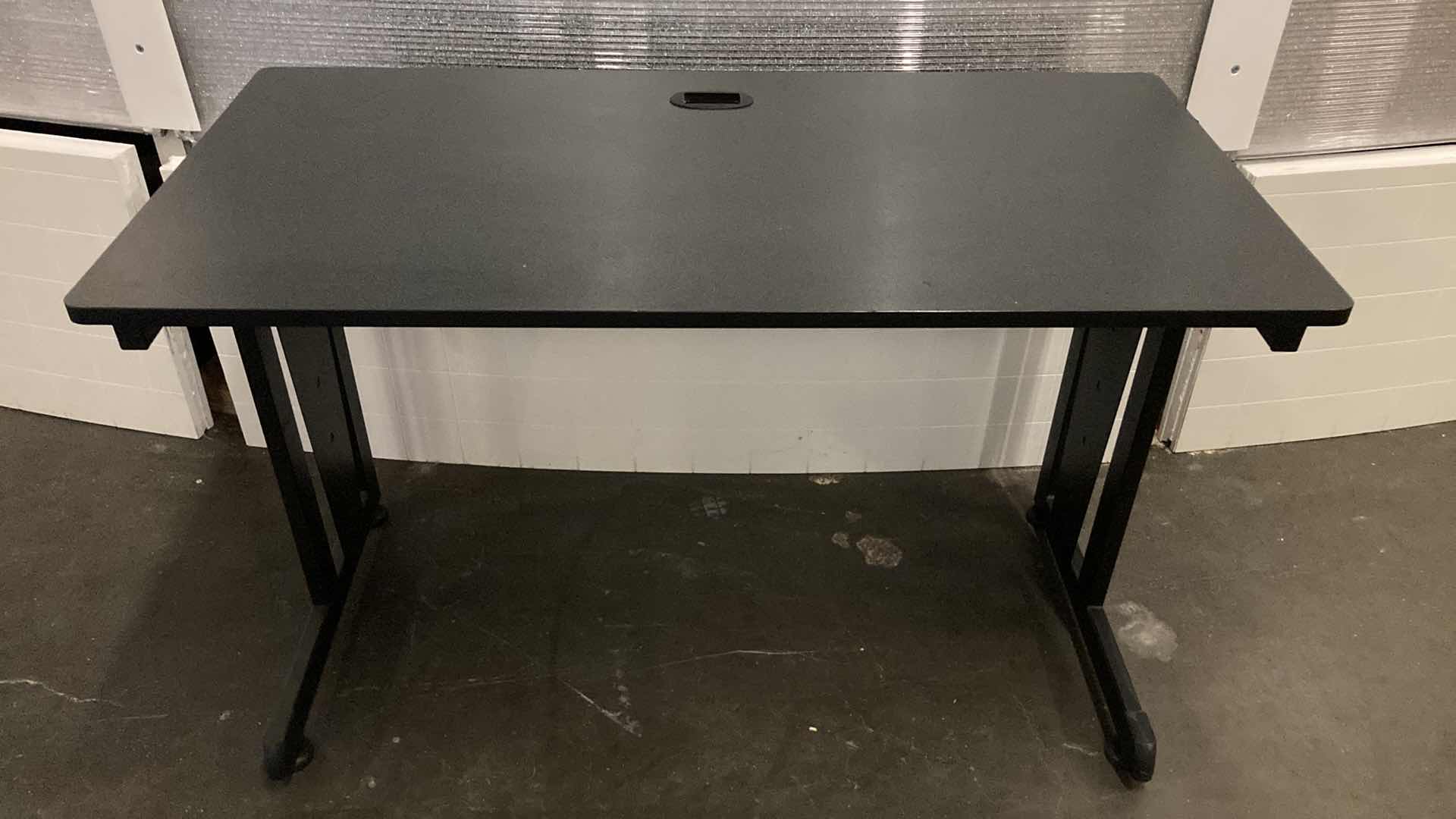 Photo 1 of COMPUTER WORKSTATION BLACK DESK 47” X 24” H30”