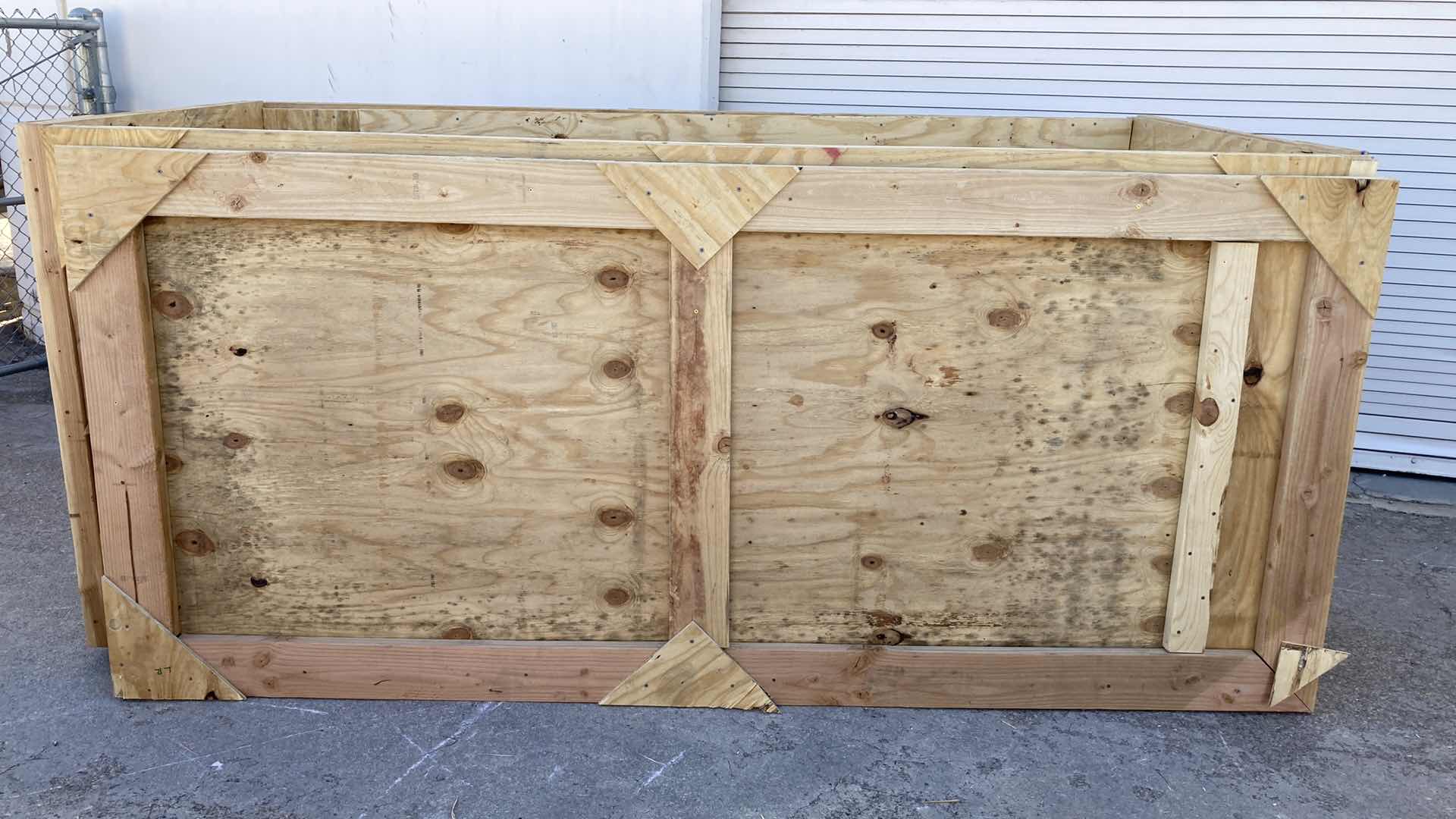Photo 1 of WOOD CARGO SHIPPING CRATE W LID 114” X 52” H50”