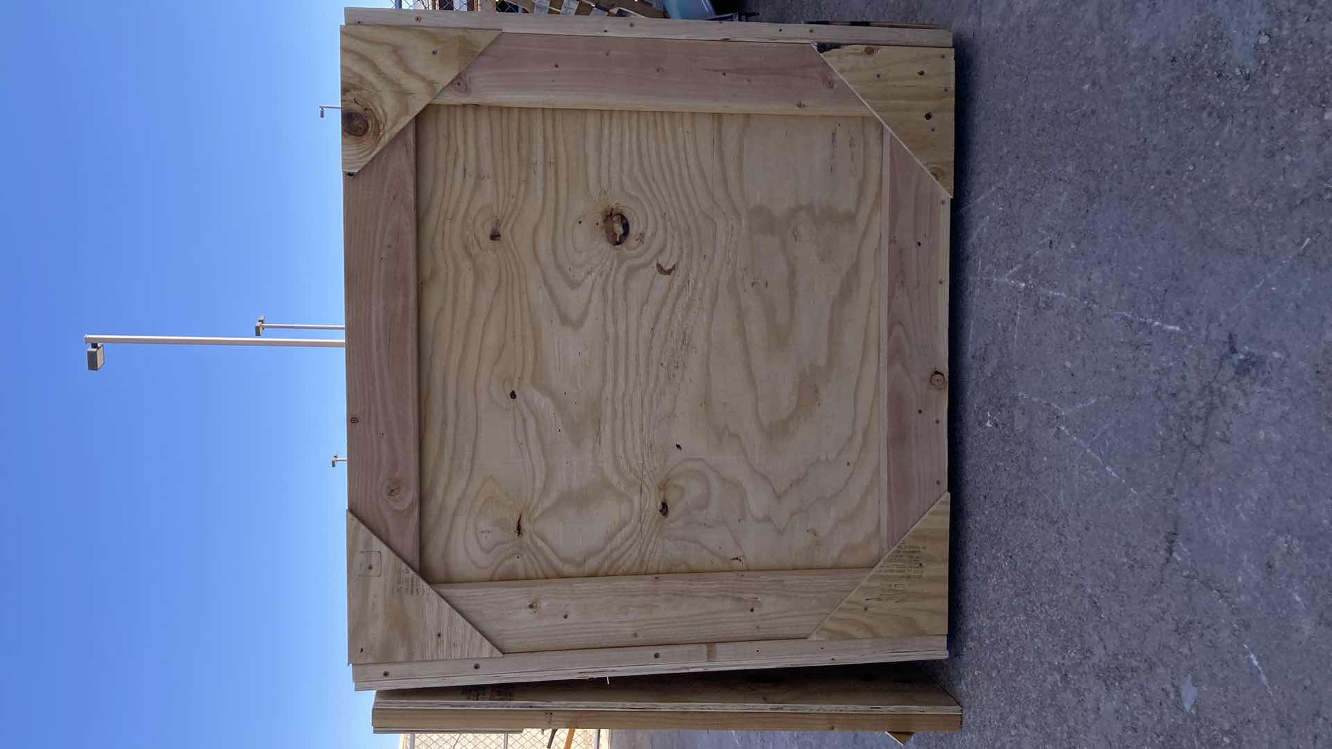 Photo 3 of WOOD CARGO SHIPPING CRATE W LID 114” X 52” H50”