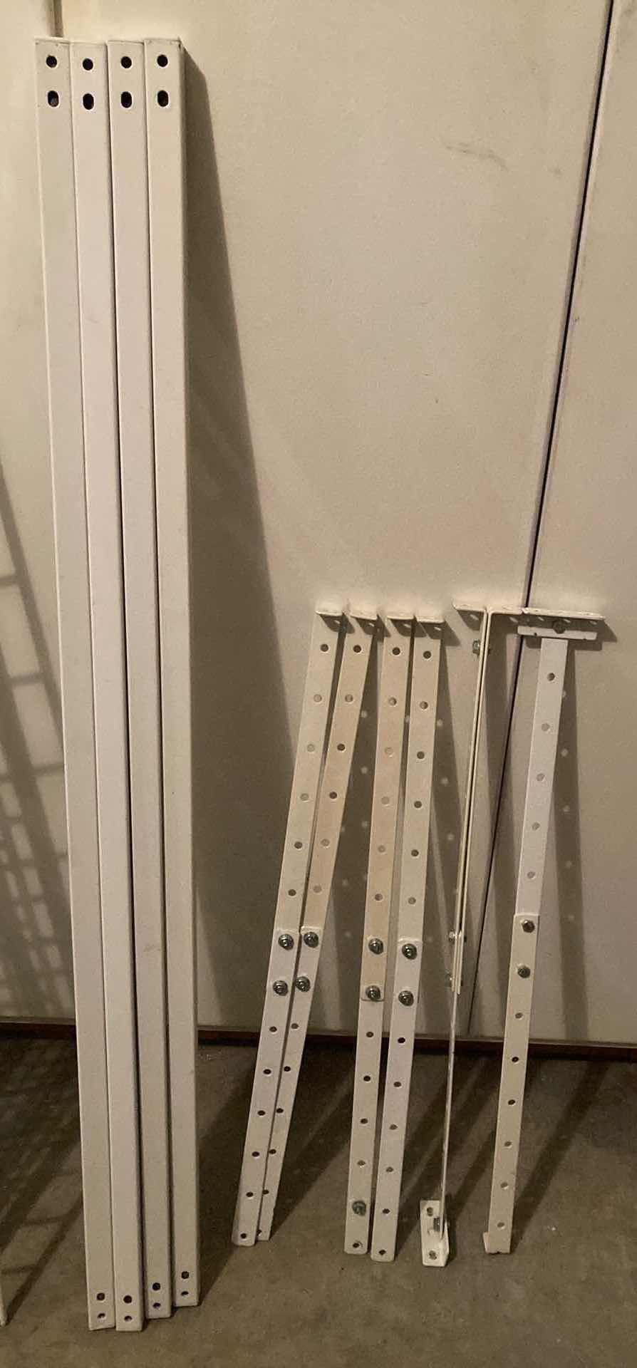 Photo 3 of WHITE METAL GRATED 6 TIER SHELF 44” X 13”-15” H46”