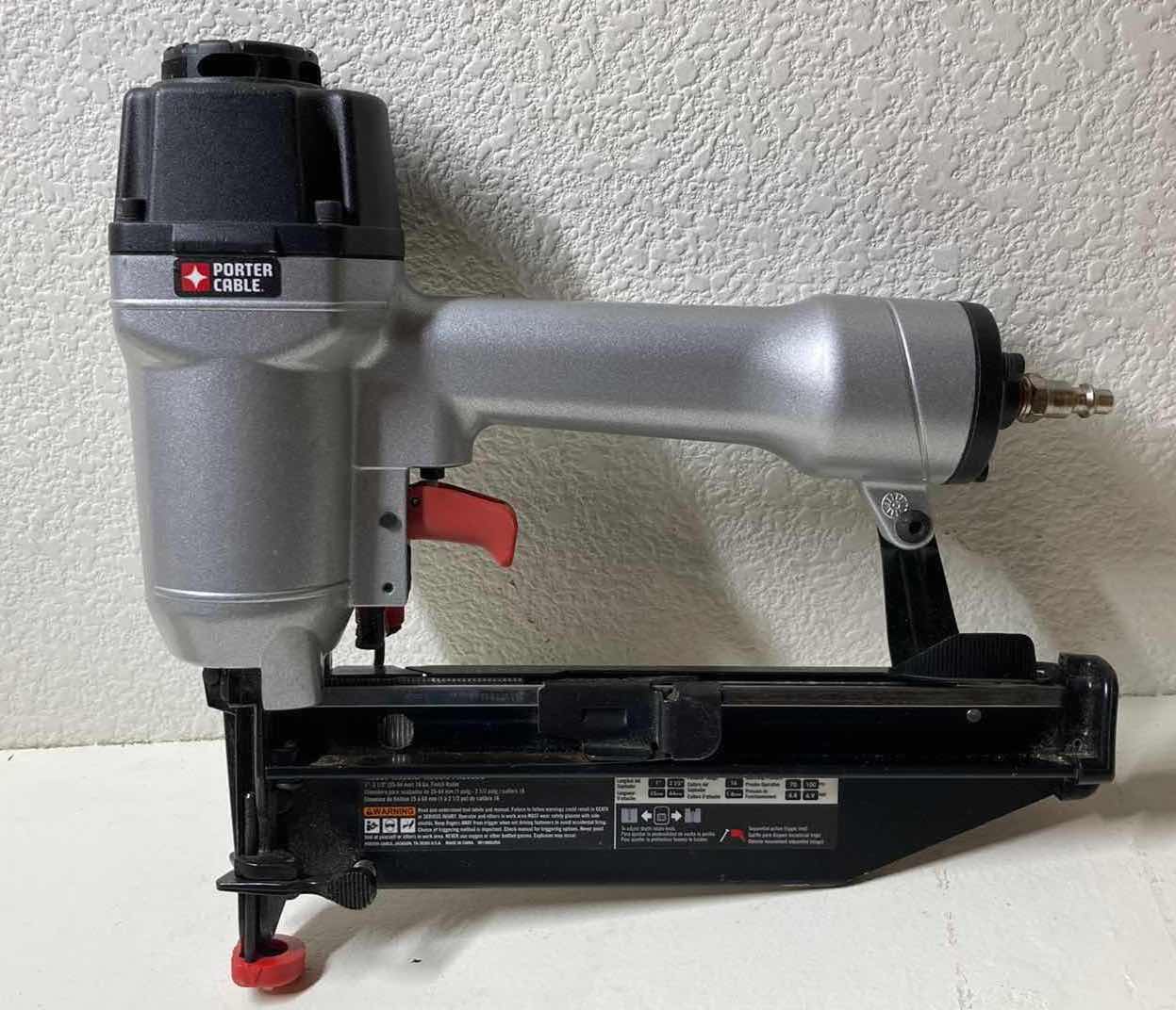 Photo 1 of PORTER CABLE AIR COMPRESSOR OPERATED FINISH NAILER MODEL FN250SB