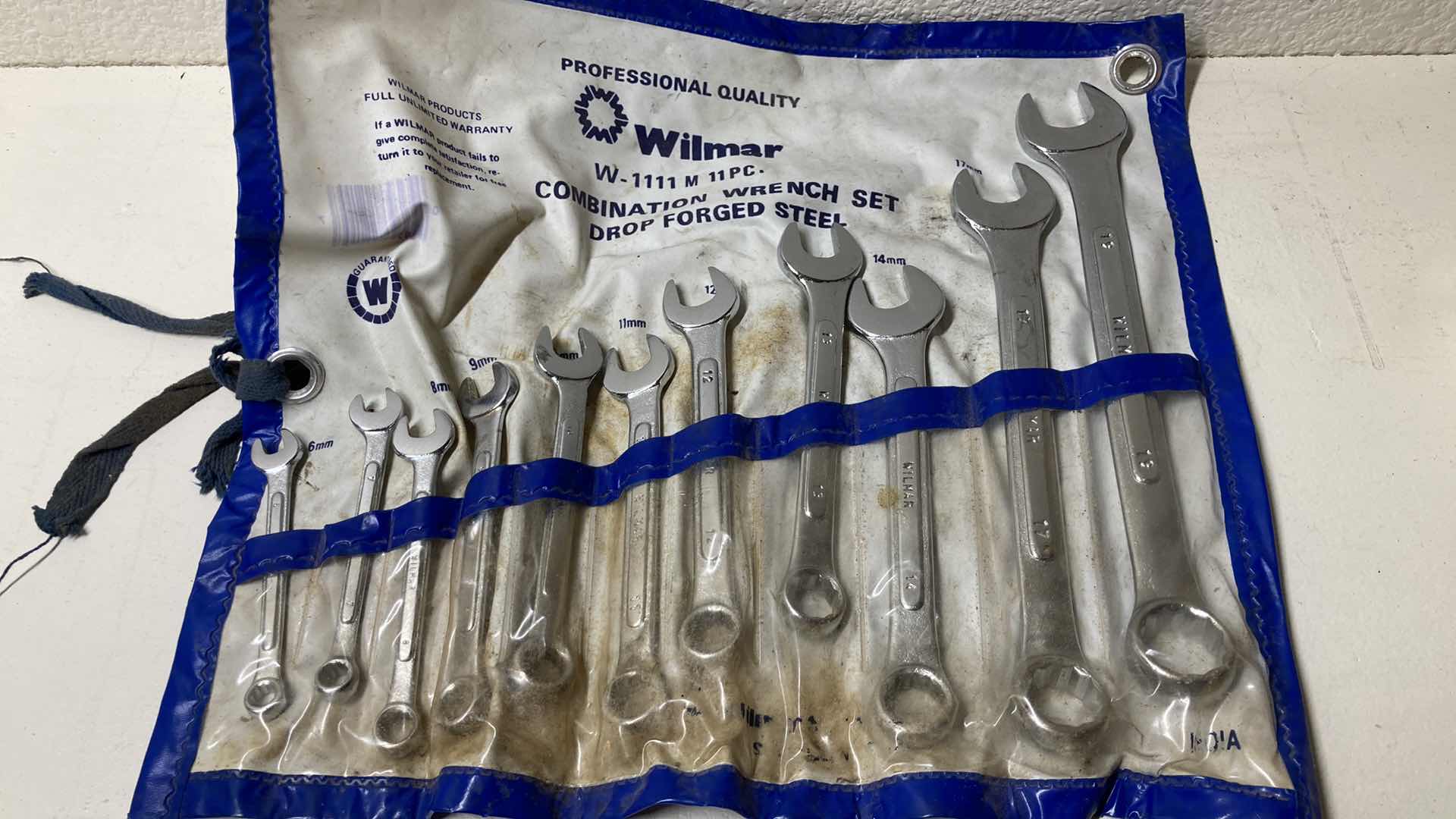 Photo 1 of WILMAR DROP FORGED STEEL COMBO 11PC WRENCH SET W ROLL CASE