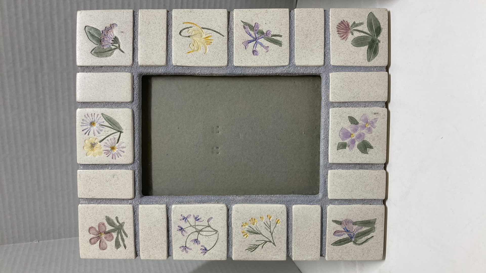 Photo 2 of FLORAL TILED PHOTO FRAMES (2) 8.5” X 10.5”