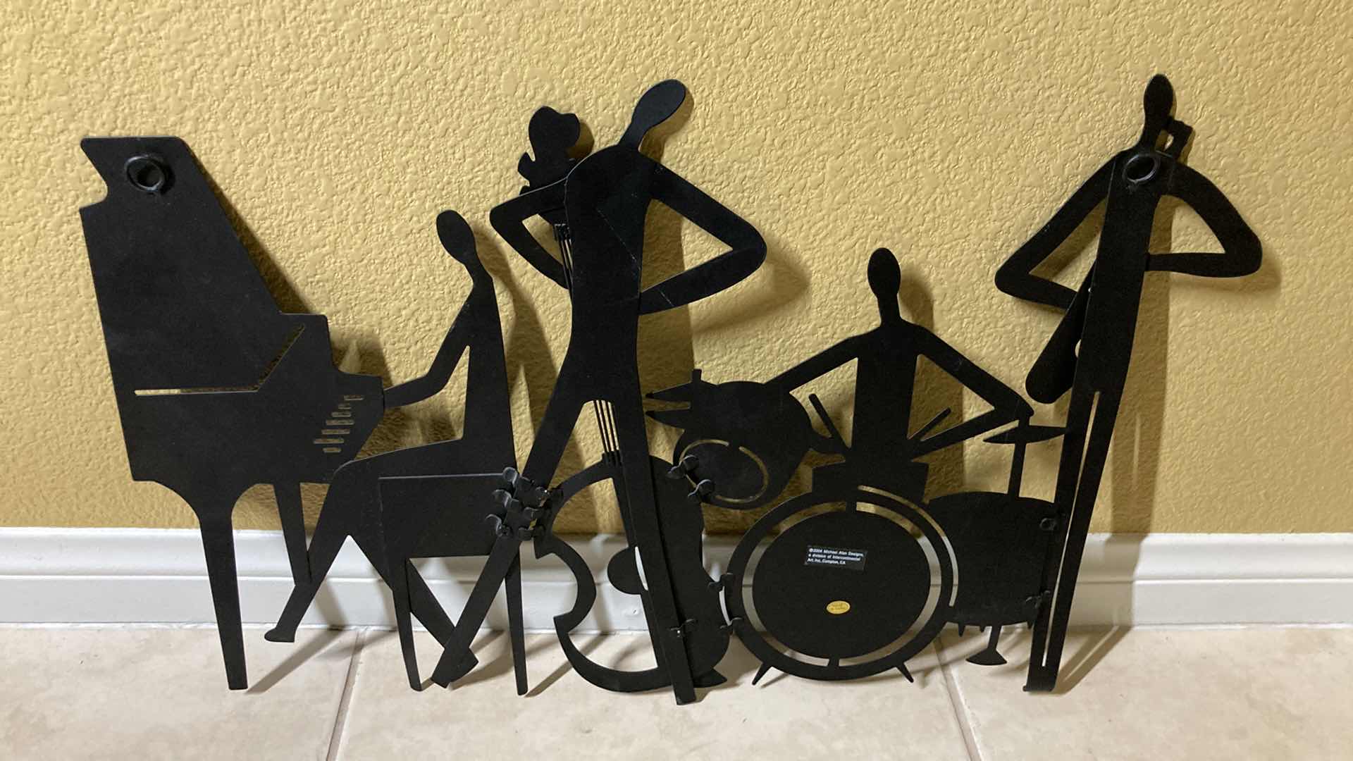 Photo 4 of JAZZ BAND SHEET METAL WALL SCULPTURE BY MICHAEL ALAN DESIGNS 16” X 24”