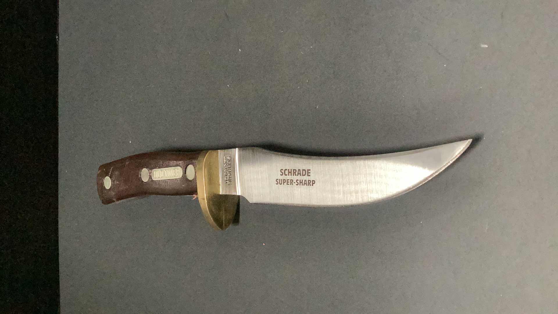 Photo 2 of SCHRADE 9” OLD TIMER SUPER SHARP TRAILING POINT KNIFE