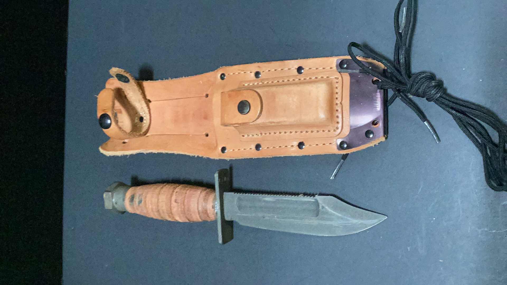 Photo 3 of LEATHER HANDLED 9” KNIFE