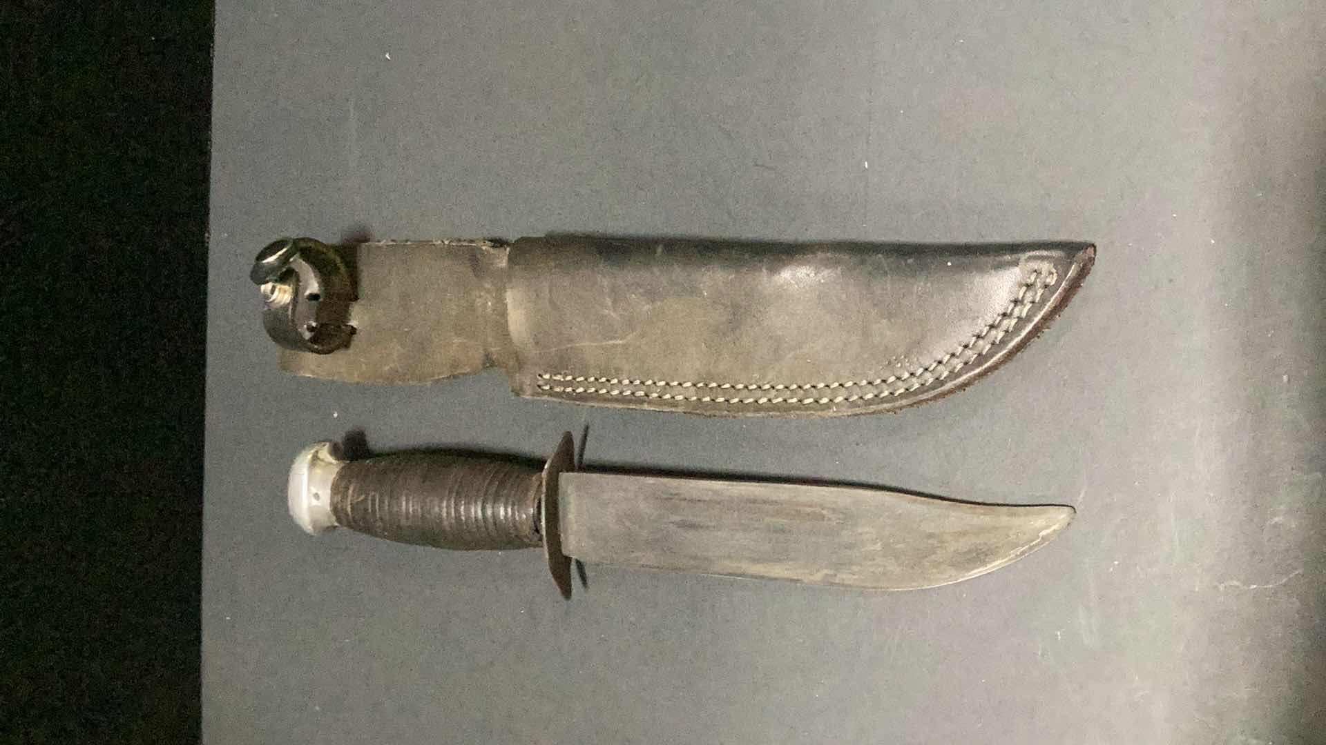 Photo 3 of LEATHER HANDLED 11” KNIFE