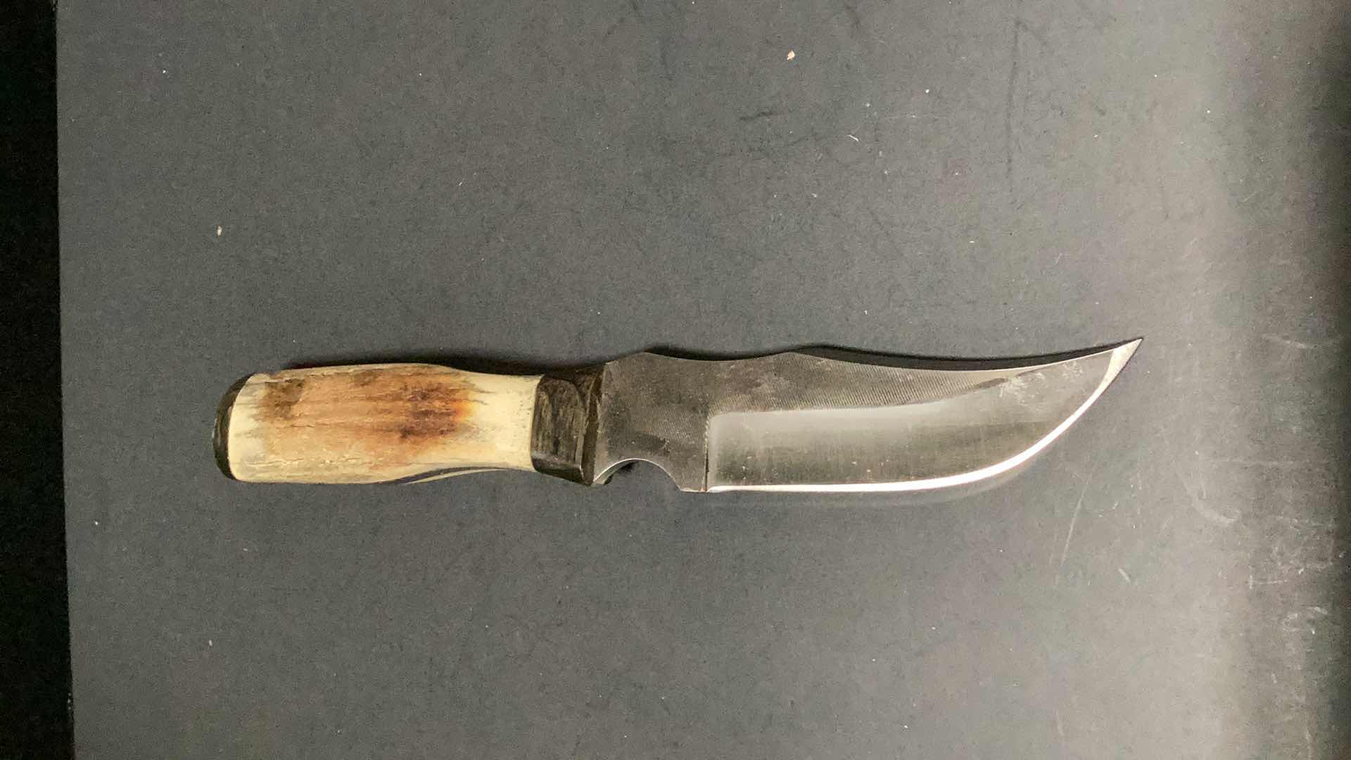 Photo 2 of BONE HANDLED 9” KNIFE