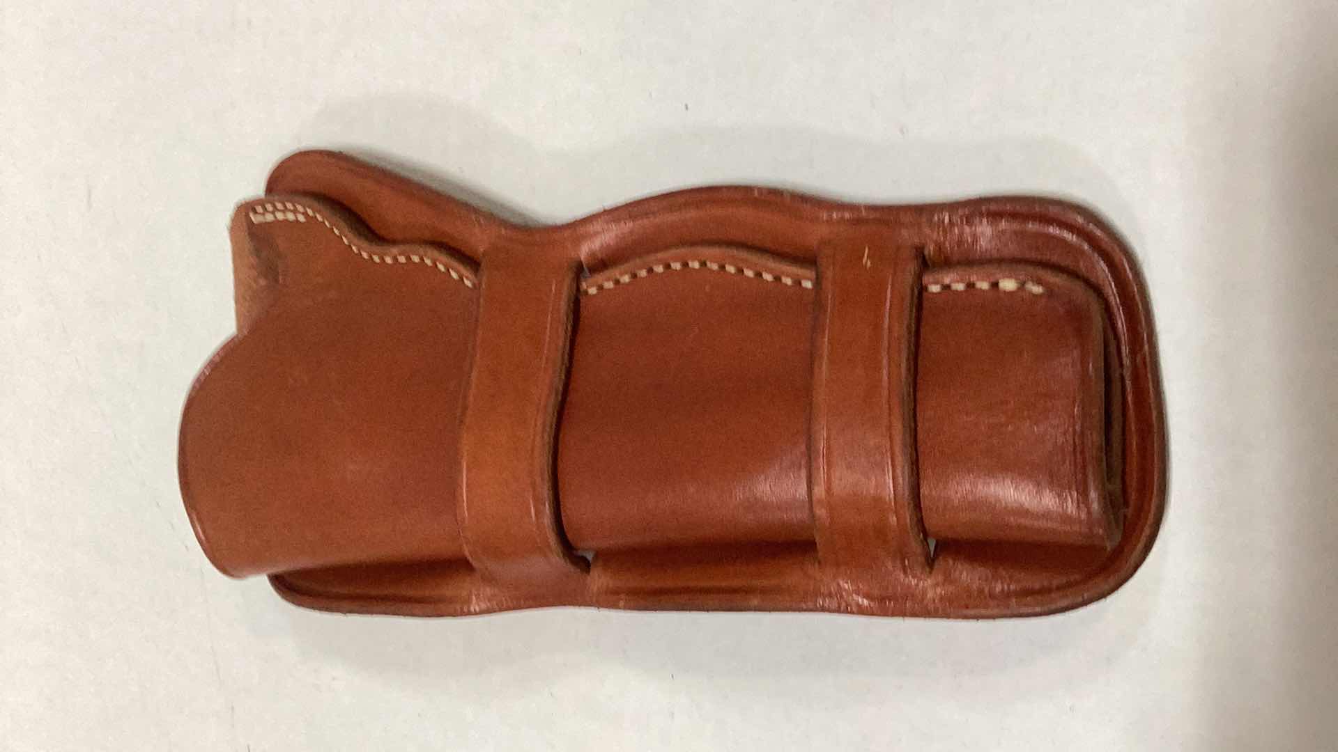 Photo 6 of THREE LONG BARRELED LEATHER HOLSTERS: THOMPSON CENTER ARMS, CALVARY HOLSTER