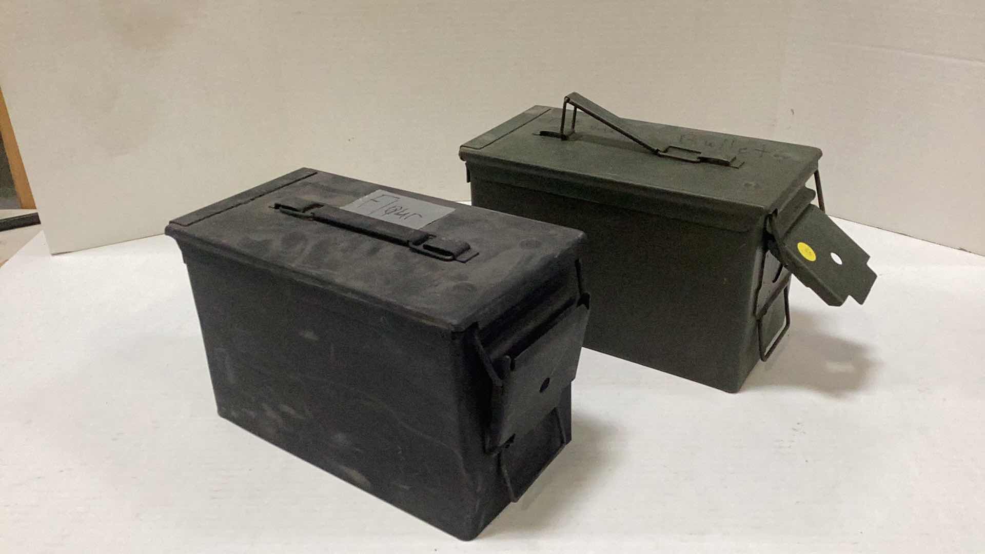 Photo 1 of TWO METAL AMMUNITION CASES