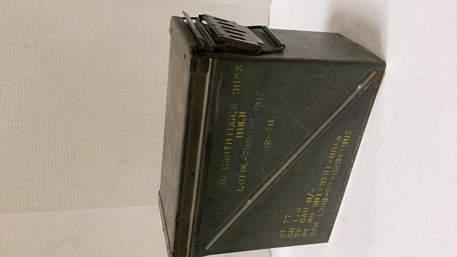 Photo 1 of METAL AMMUNITION CASE 17 X 8 X 14”H